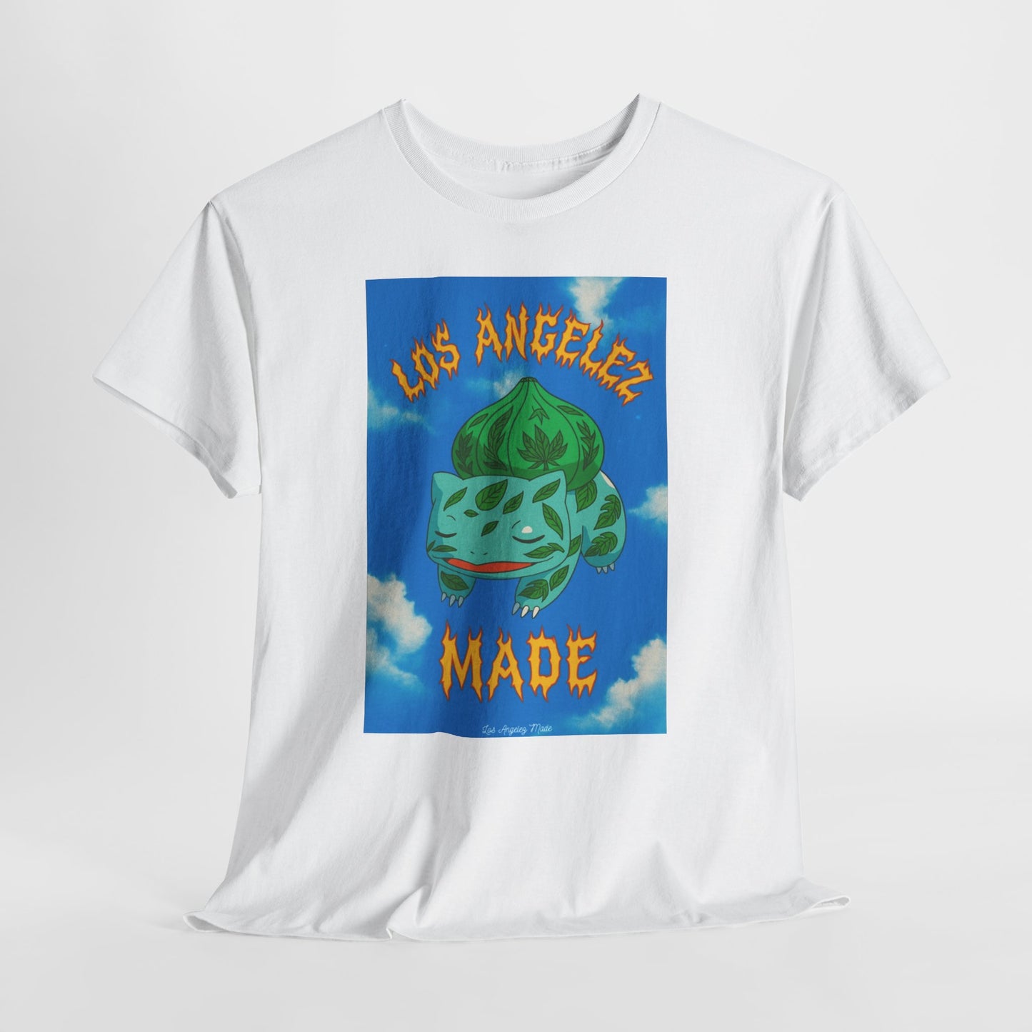 Los Angelez Made x Bulba Saur Unisex Heavy Cotton T-Shirt