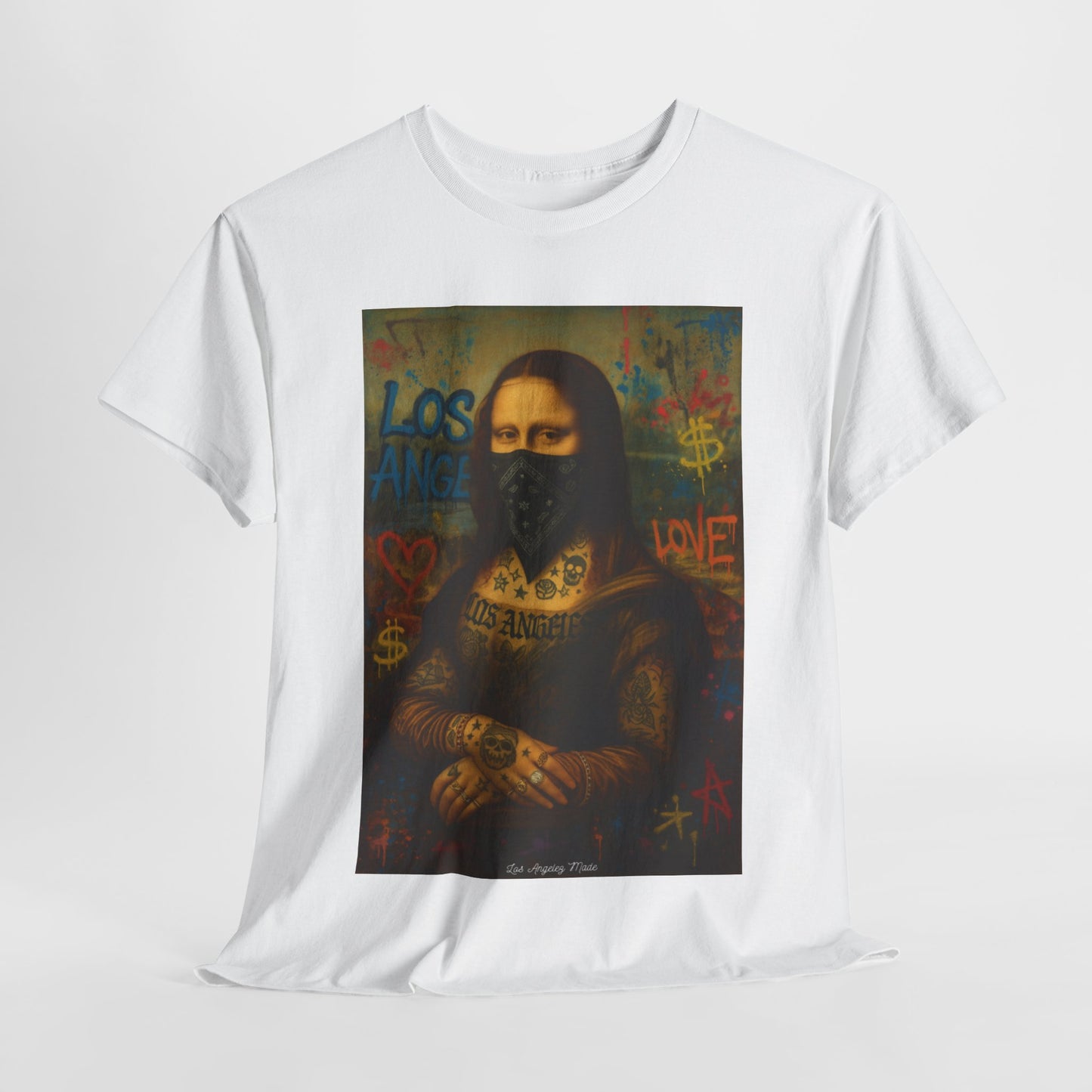 Los Angelez Made x L.A. Mona Lisa Unisex Heavy Cotton T-Shirt