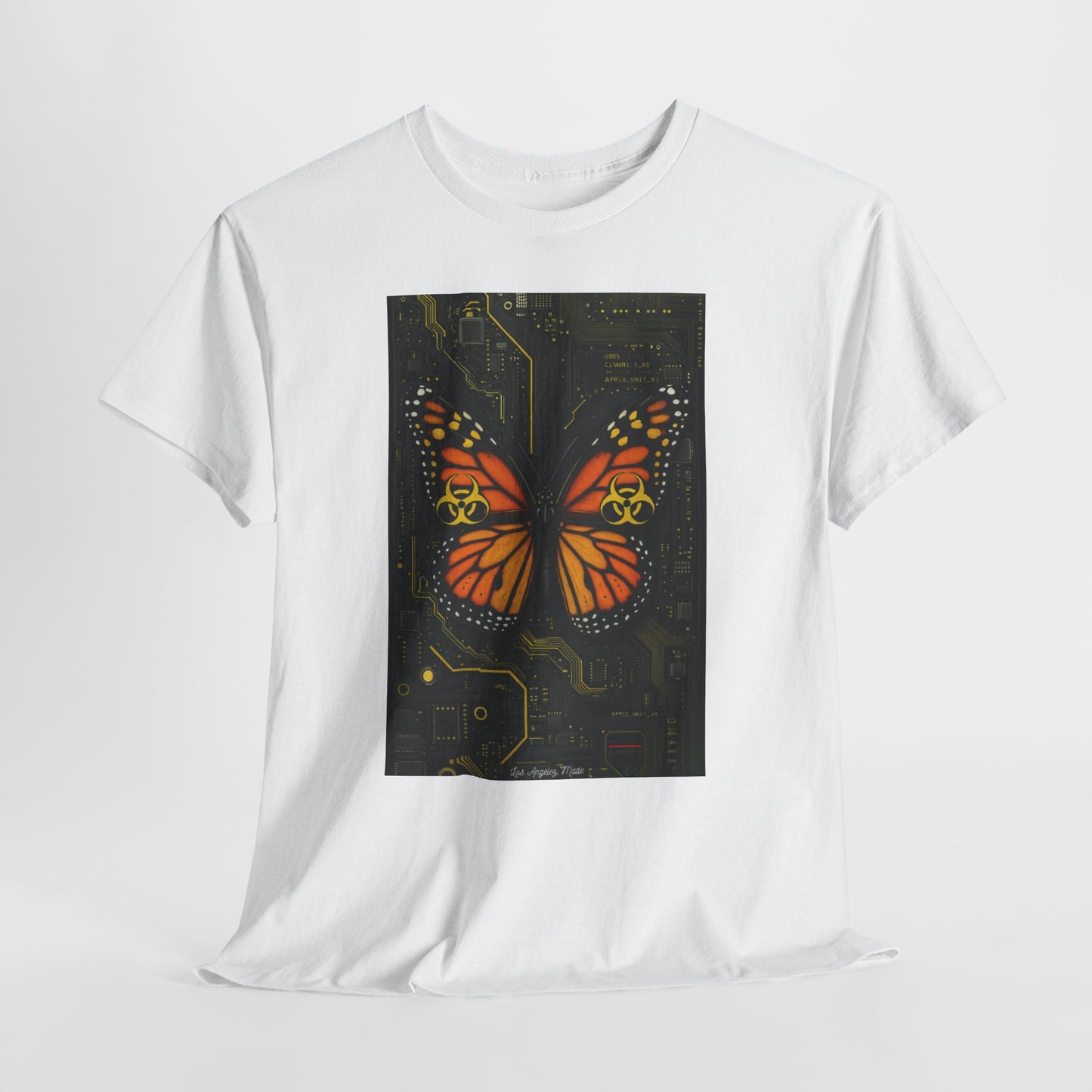 Los Angelez Made x Cyber Butterfly Unisex Heavy Cotton T-Shirt