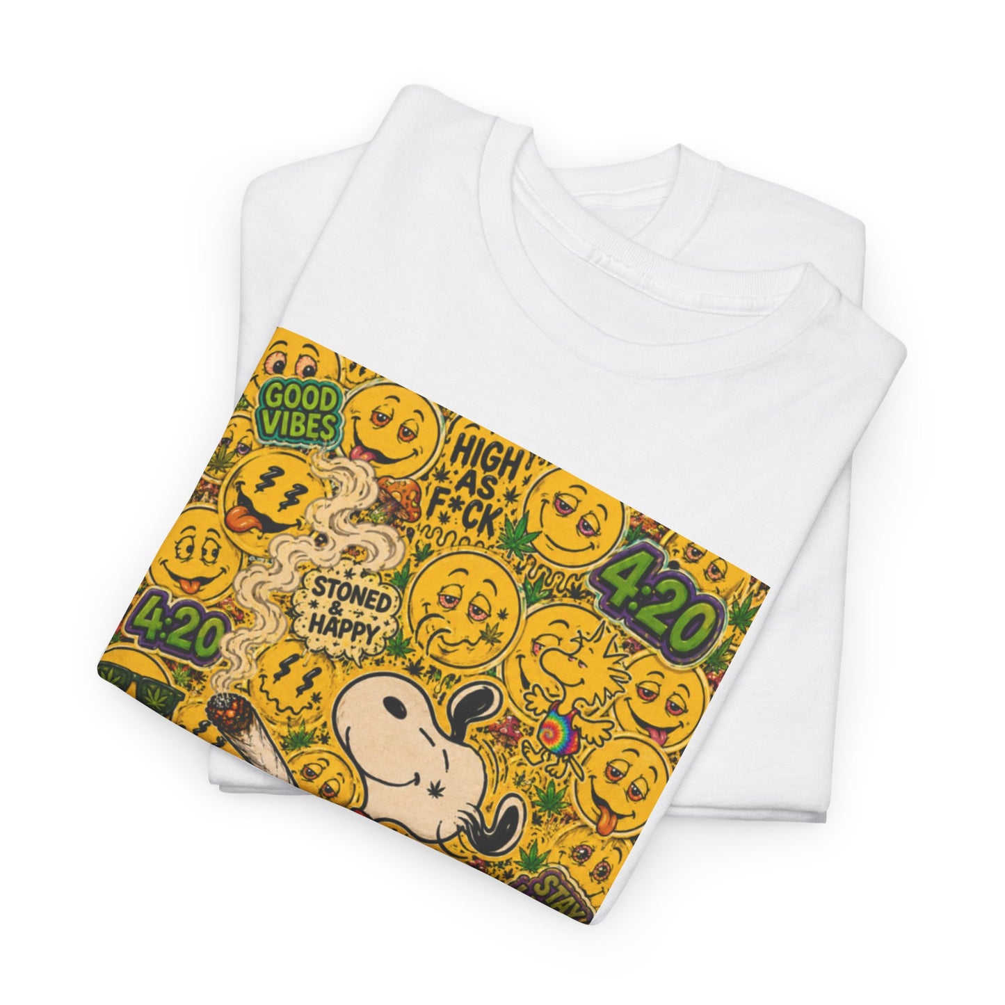 Los Angelez Made x 420 Happy Snoopy Unisex Heavy Cotton T-Shirt