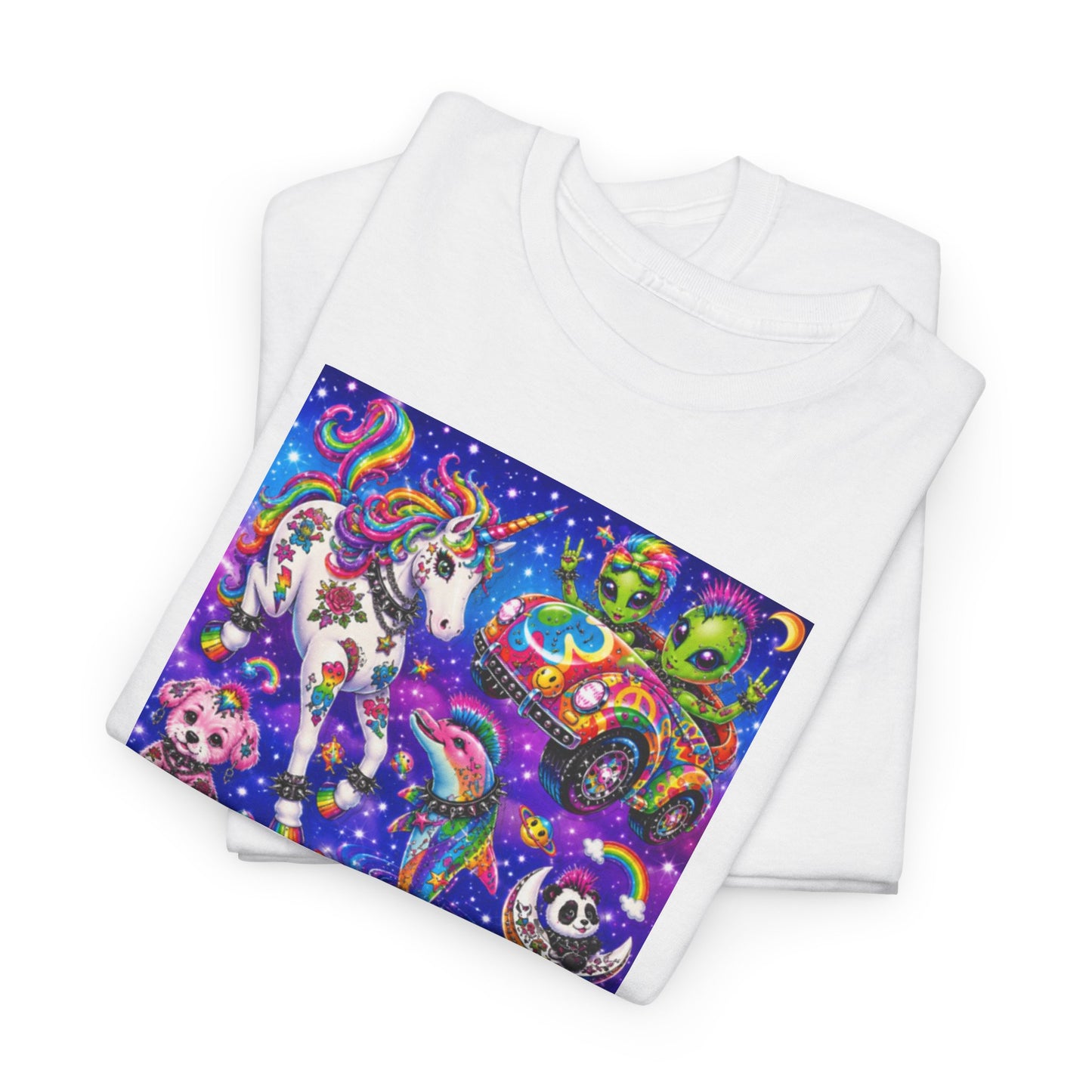 Los Angelez Made x Punk Rock Lisa Frank II Unisex Heavy Cotton T-Shirt