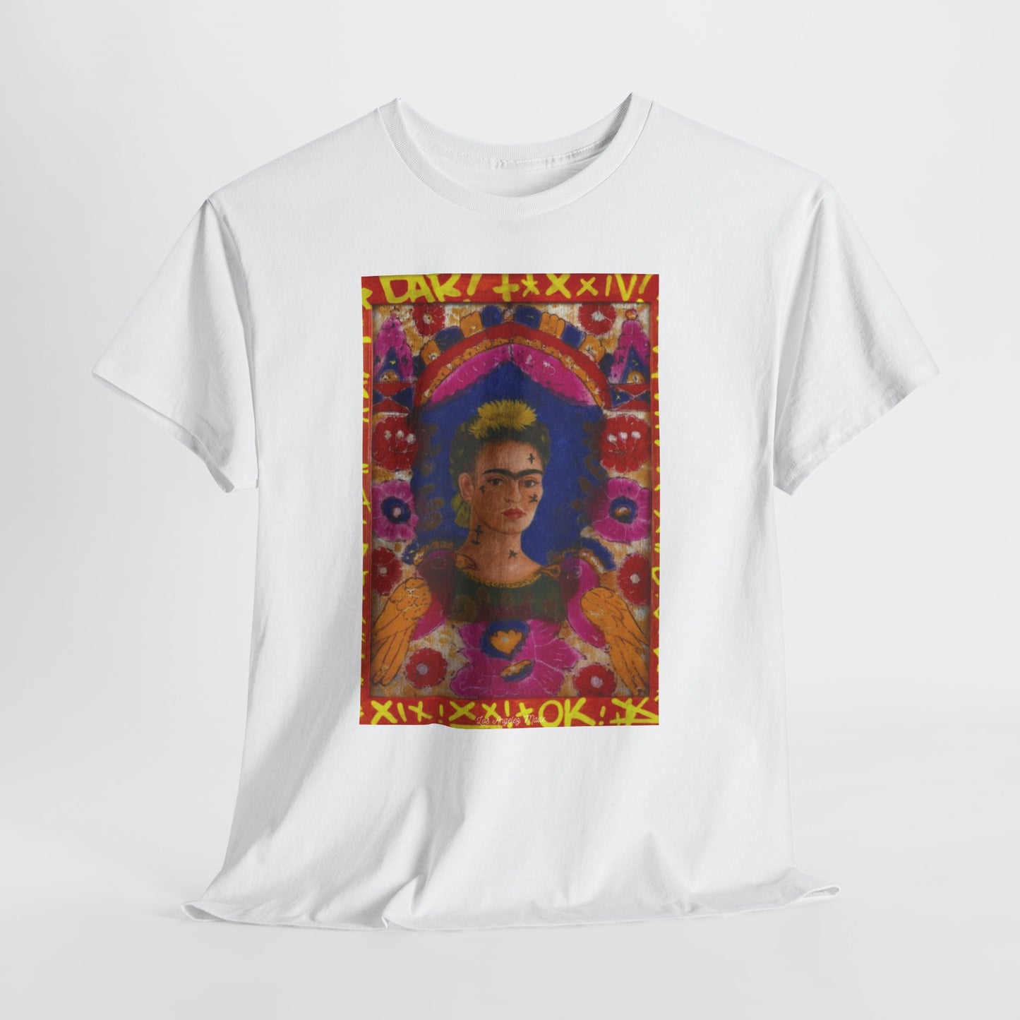Los Angelez Made x Frida Kahlo The Frame Unisex Heavy Cotton T-Shirt