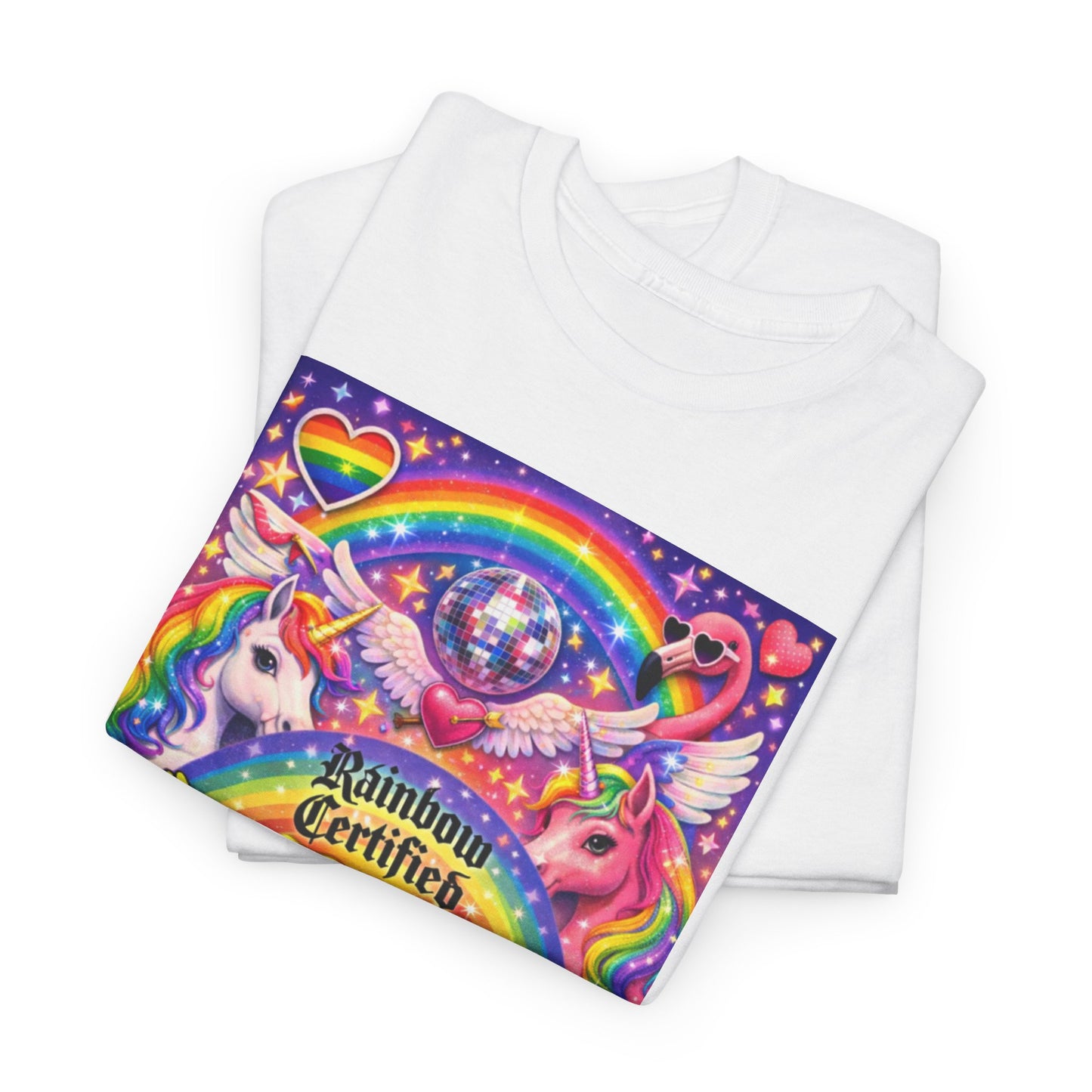 Los Angelez Made x Gay SpongeBob ''Rainbow Certified'' Unisex Heavy Cotton T-Shirt