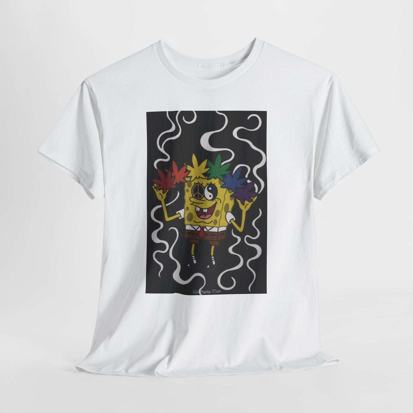 Los Angelez Made x Psychedelic Spongebob Squarepants Unisex Heavy Cotton T-Shirt