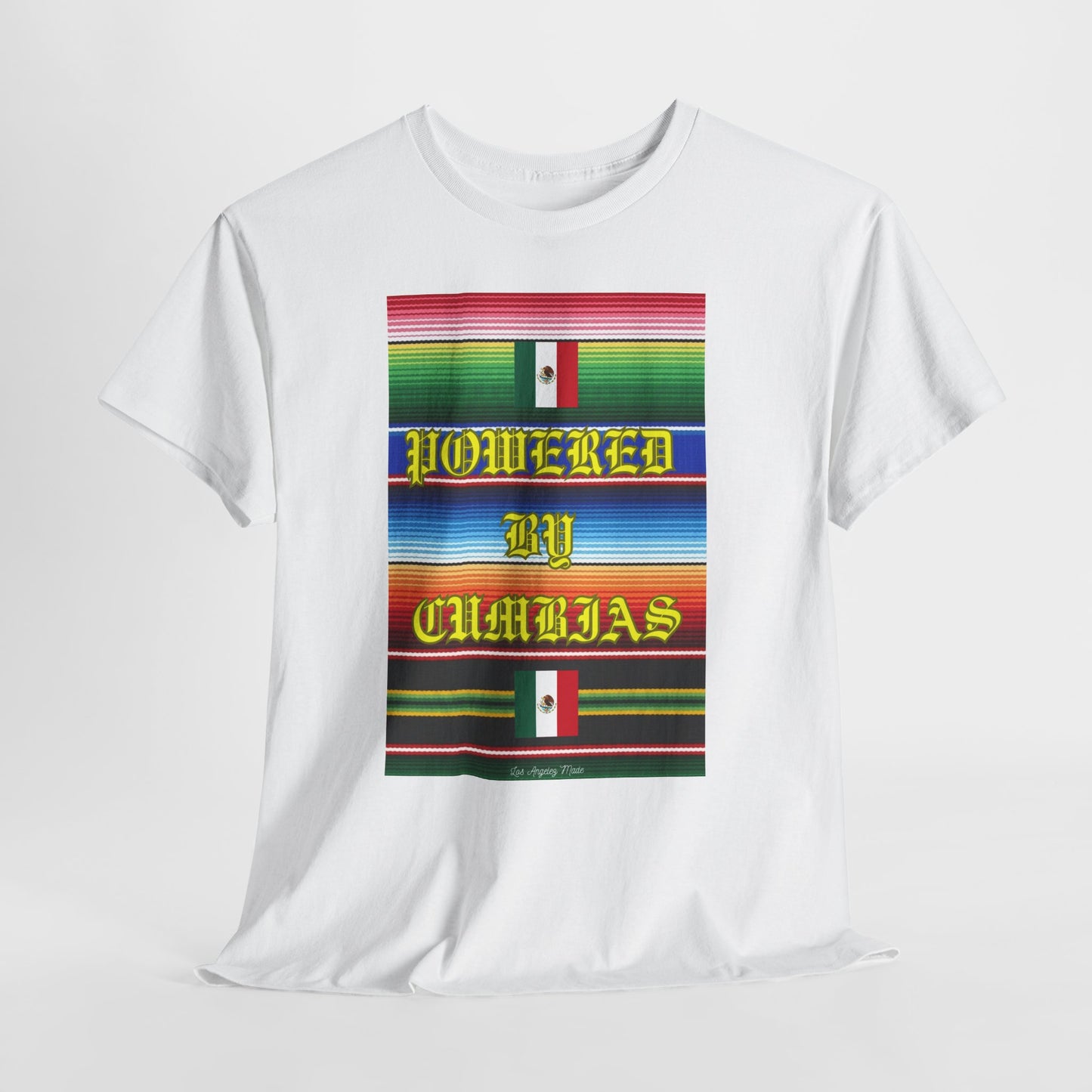 Los Angelez Made x ''Powered by Cumbias'' Unisex Heavy Cotton T-Shirt