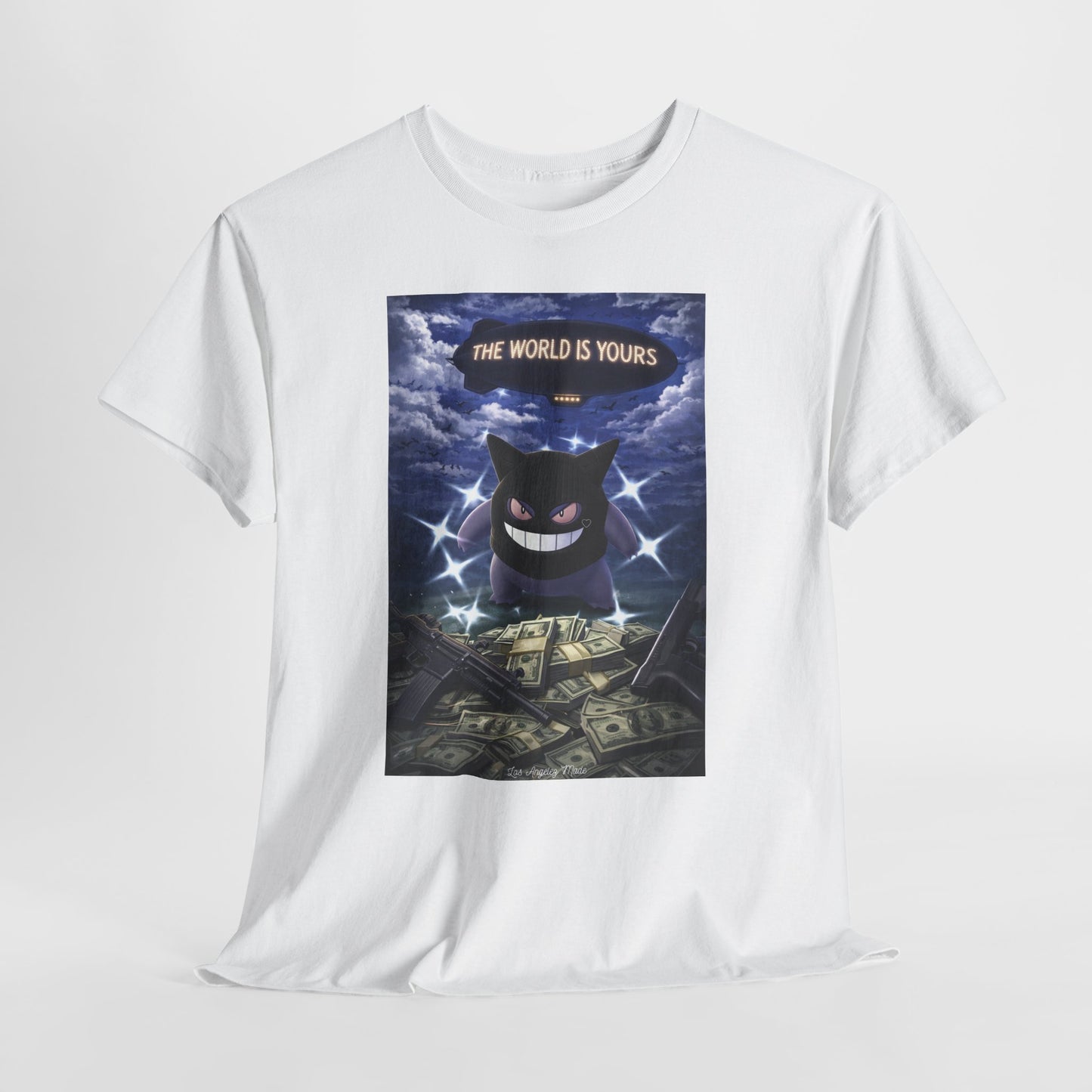 Los Angelez Made x Gen gar 'The World Is Yours' Unisex Heavy Cotton T-Shirt