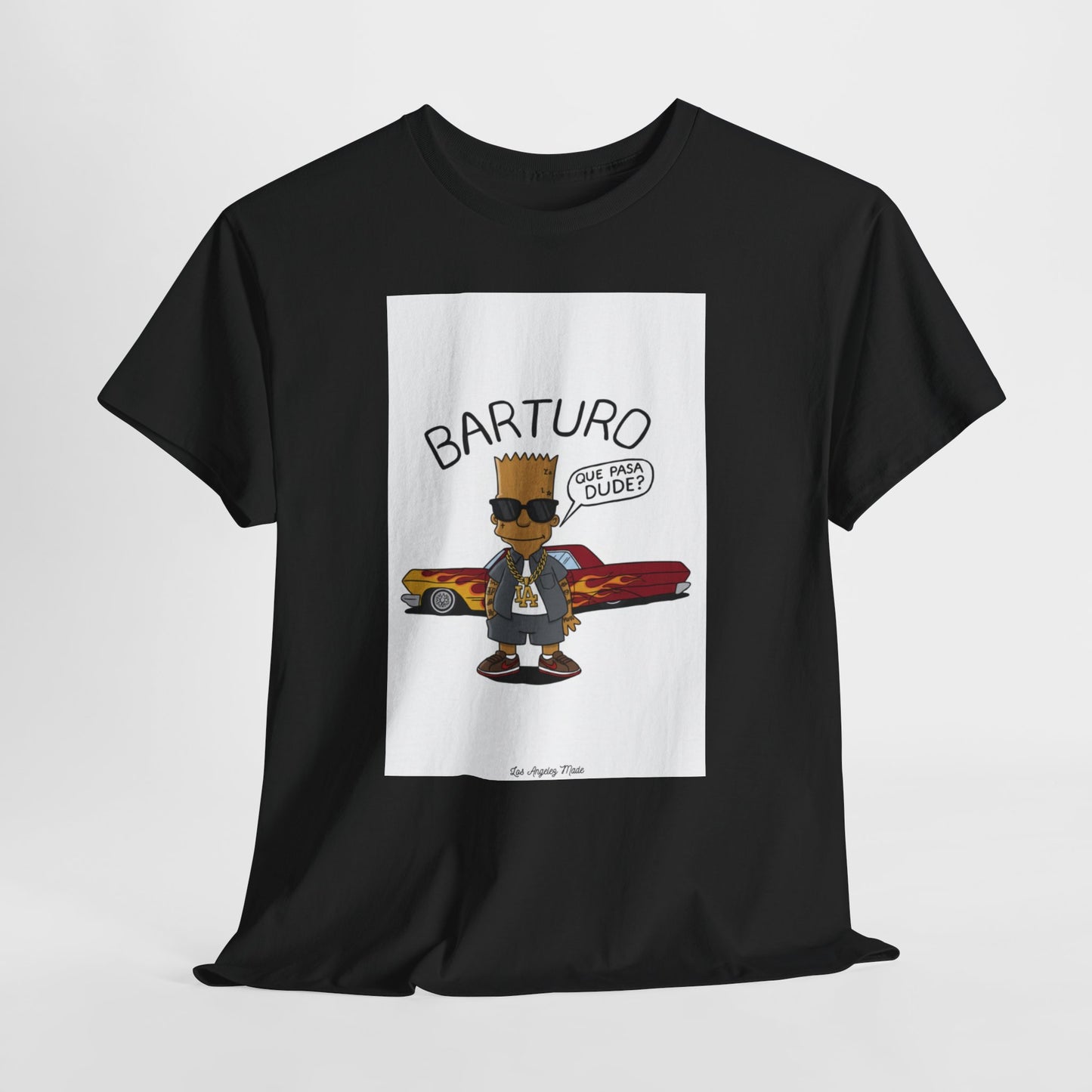 Los Angelez Made x Barturo "Que Pasa Dude?" Unisex Heavy Cotton T-Shirt