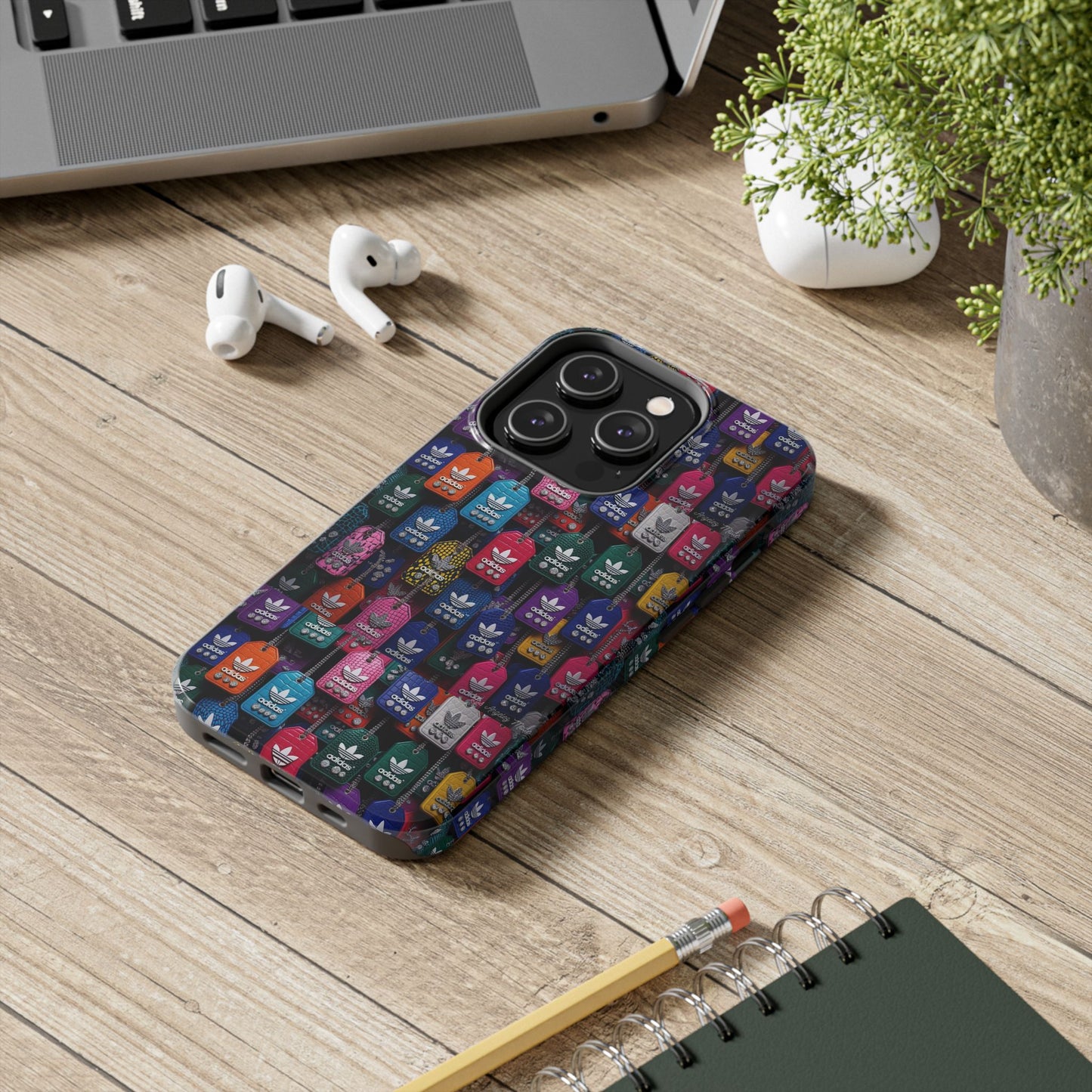 Los Angelez Made x Adidas Leather Tags Tough Phone Case