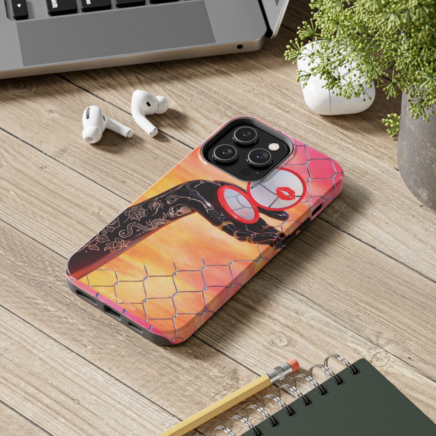 Los Angelez Made x Compact Kiss Tough Phone Case