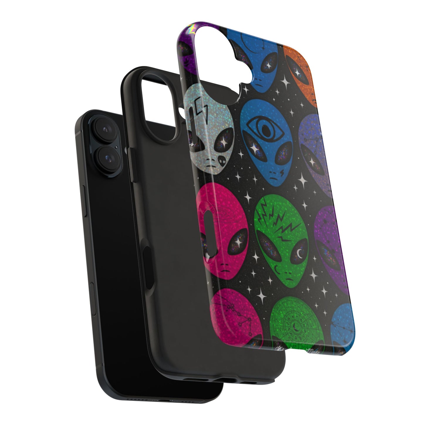 Los Angelez Made x Y2K Alien Sticker Sheet Tough Phone Case