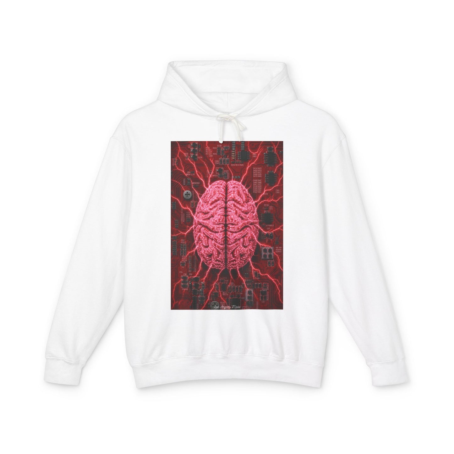 Los Angelez Made x Neural Circuit Hoodie Unisex Lightweight Hooded Sweatshirt