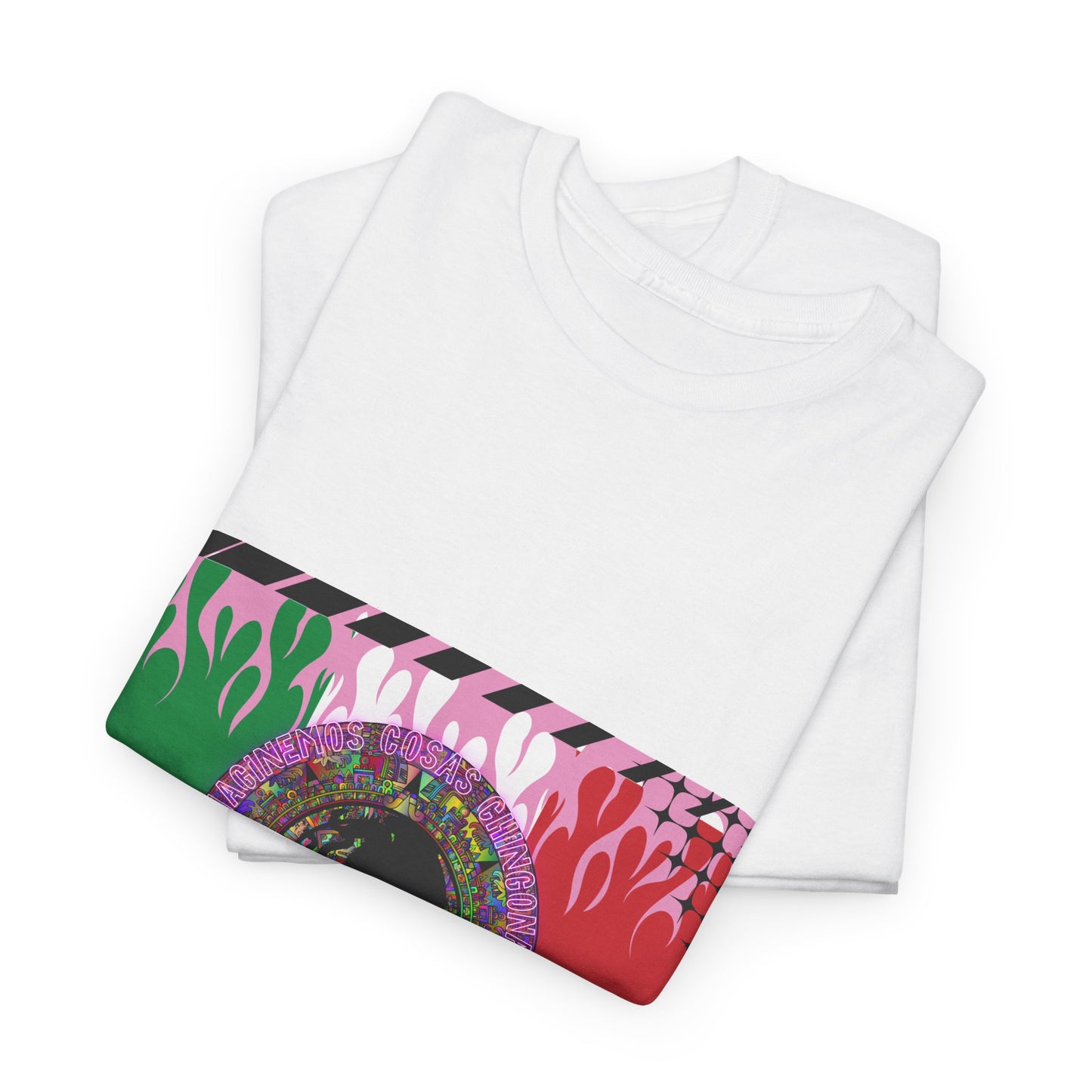 Los Angelez Made x Mexican Flag Unisex Heavy Cotton T-Shirt