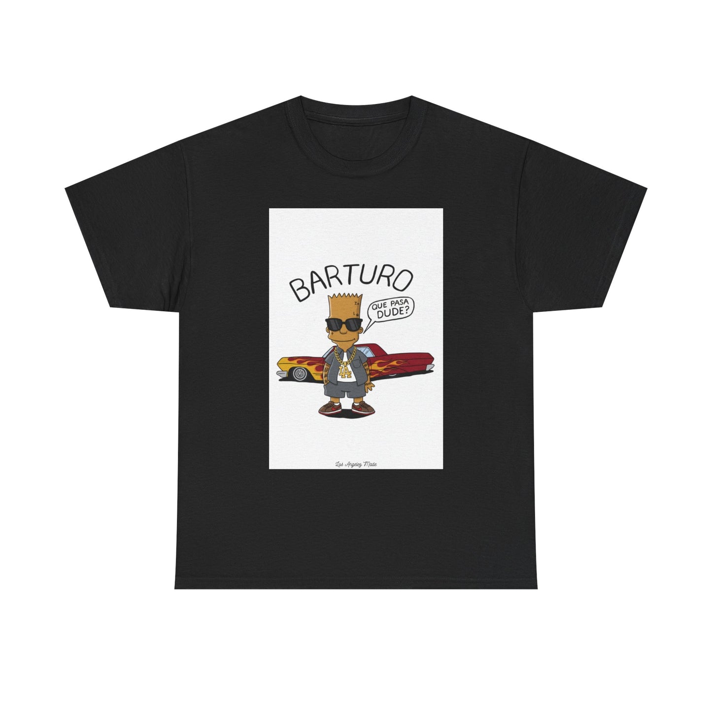 Los Angelez Made x Barturo "Que Pasa Dude?" Unisex Heavy Cotton T-Shirt