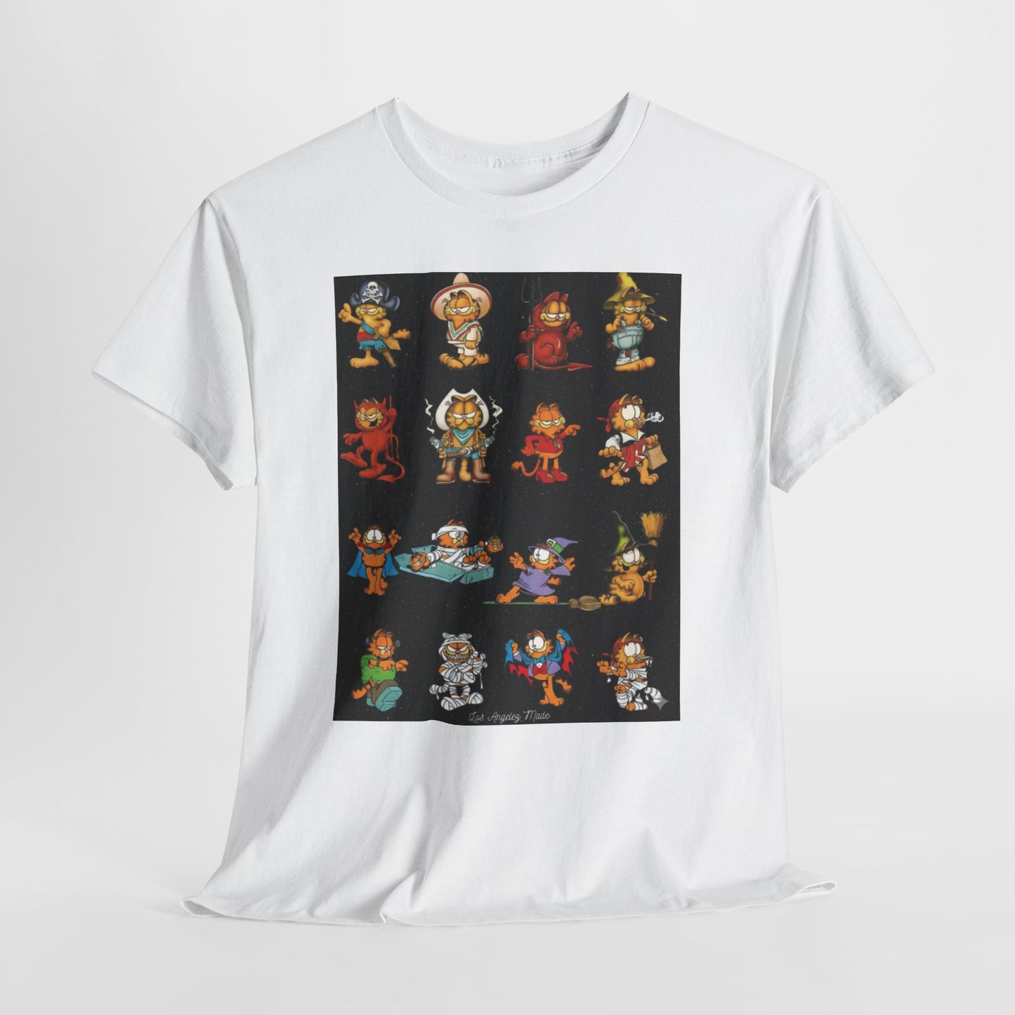 Los Angelez Made x Garfield Halloween Sticker Sheet Unisex Heavy Cotton T-Shirt