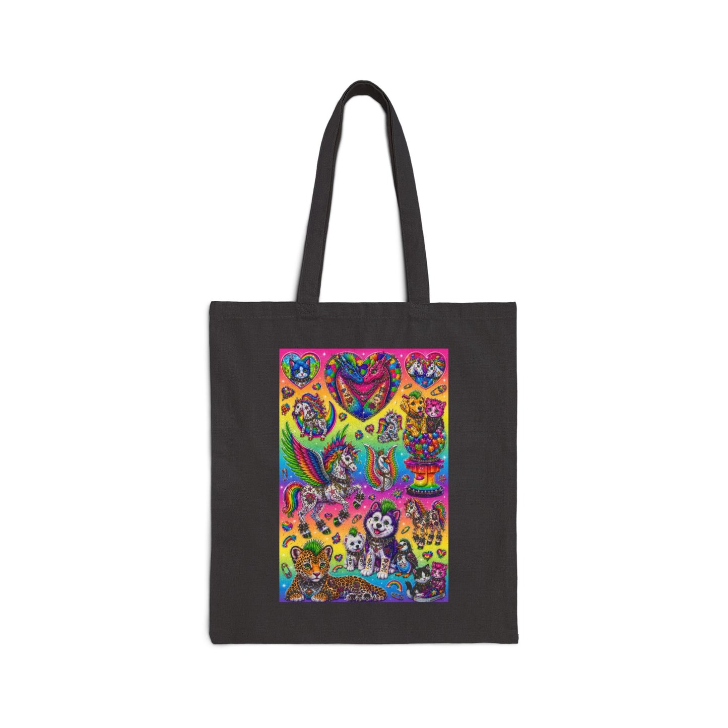 Los Angelez Made x Punk Rock Lisa Frank Canvas Tote Bag