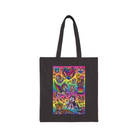 Los Angelez Made x Punk Rock Lisa Frank Canvas Tote Bag