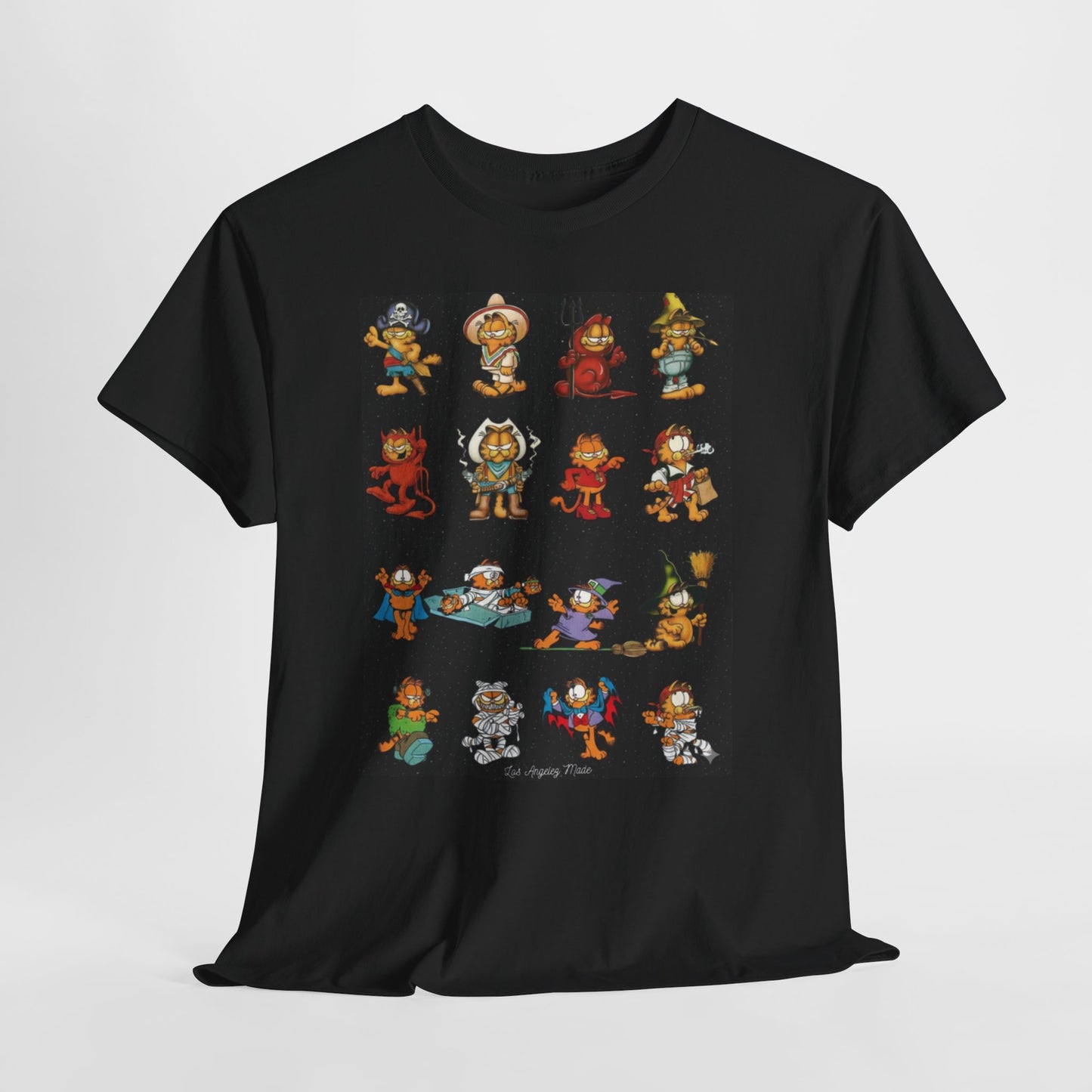 Los Angelez Made x Garfield Halloween Sticker Sheet Unisex Heavy Cotton T-Shirt