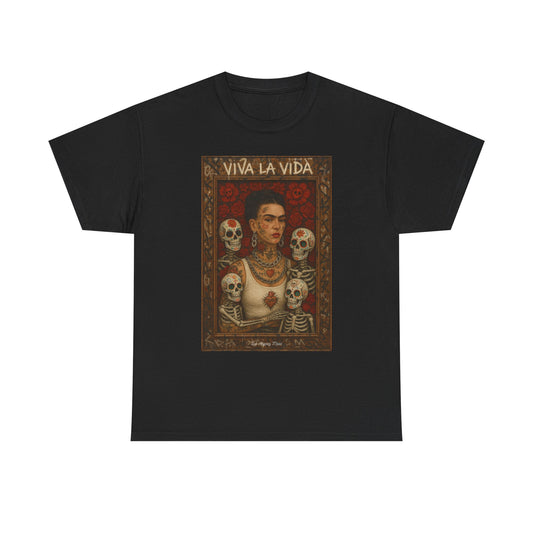 Los Angelez Made x Frida Kahlo Framed Unisex Heavy Cotton T-Shirt