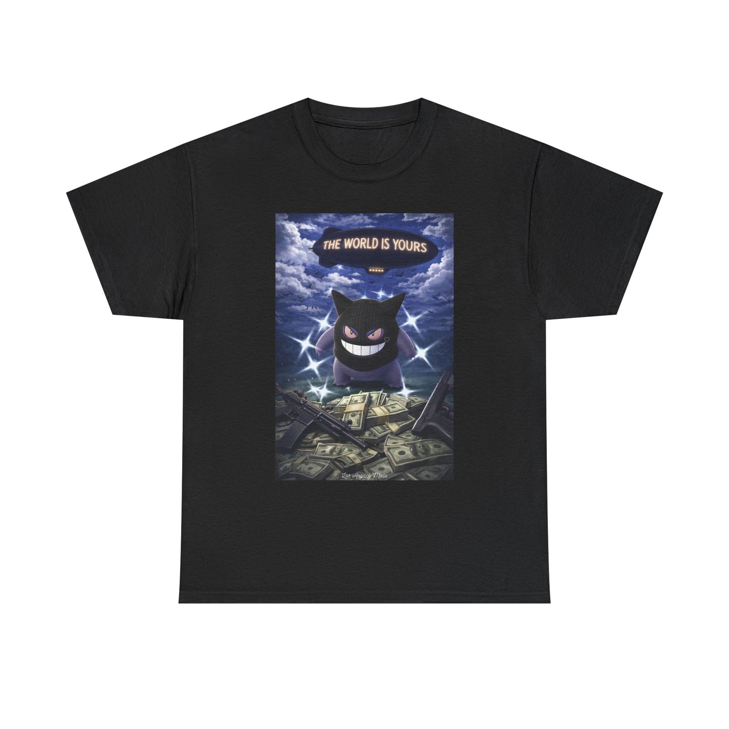 Los Angelez Made x Gen gar 'The World Is Yours' Unisex Heavy Cotton T-Shirt