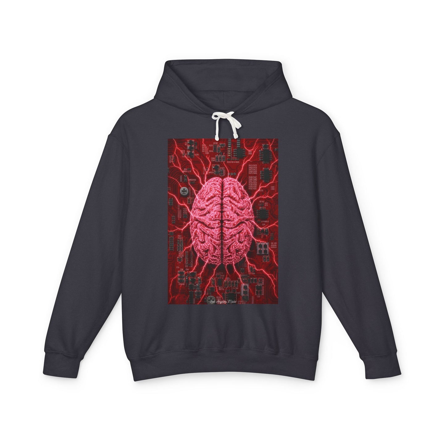 Los Angelez Made x Neural Circuit Hoodie Unisex Lightweight Hooded Sweatshirt