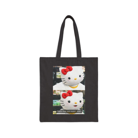 Los Angelez Made x Hello Kitty x Lil B Meme Canvas Tote Bag