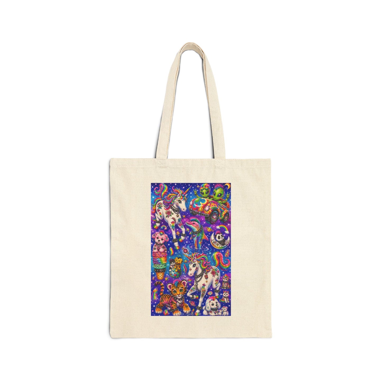 Los Angelez Made x Punk Rock Lisa Frank II Canvas Tote Bag
