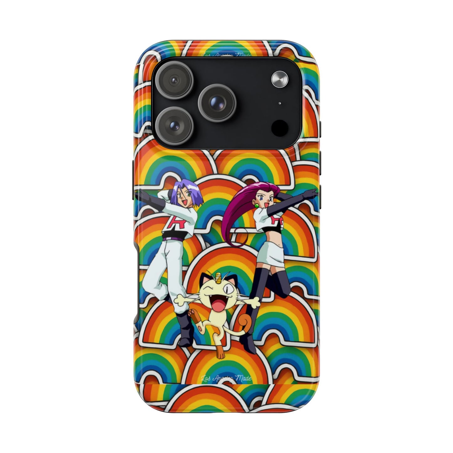 Los Angelez Made x Team Rocket Rainbow Emoji Tough Phone Case