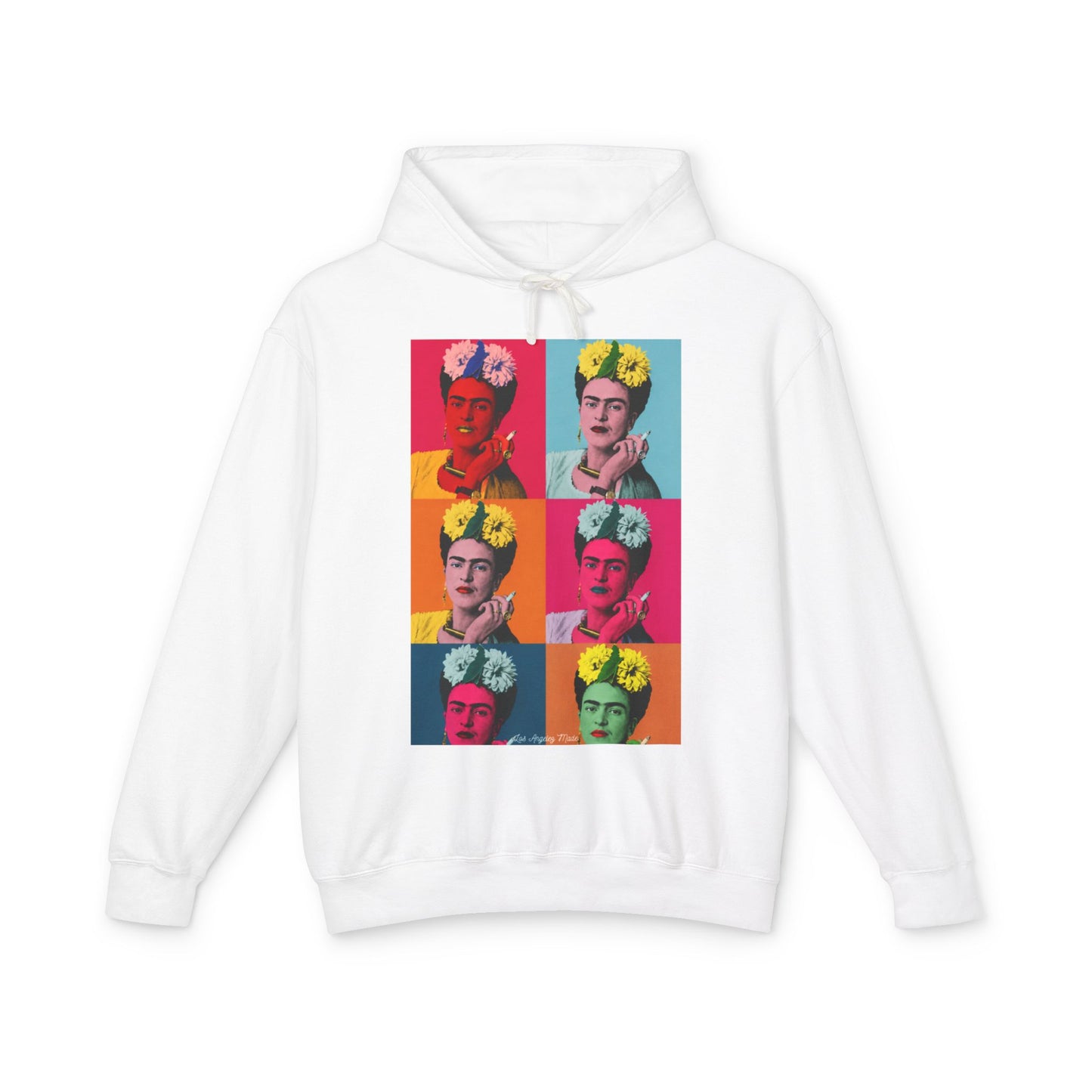 Los Angelez Made x Frida Kahlo Warhol Hoodie Unisex Lightweight Hooded Sweatshirt
