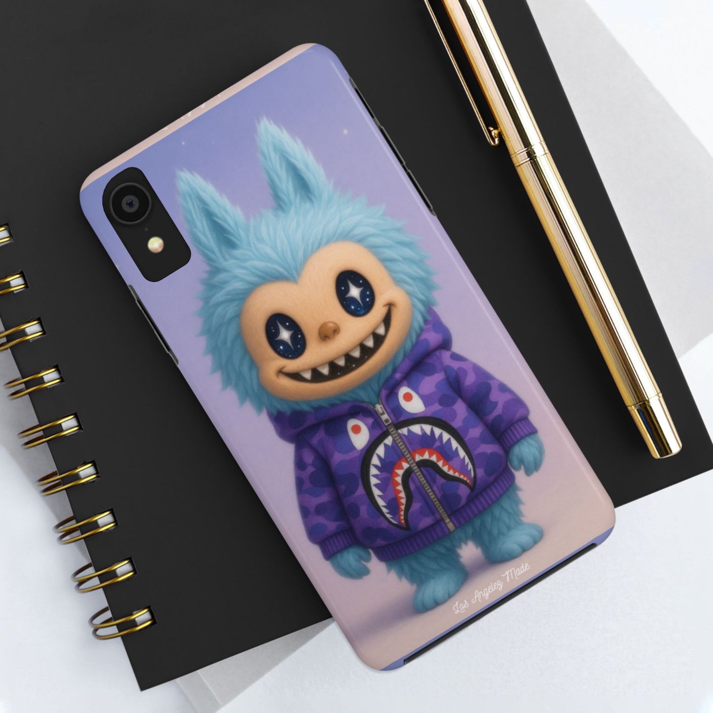 Los Angelez Made x Labubu BAPE Hoodie Tough Phone Case