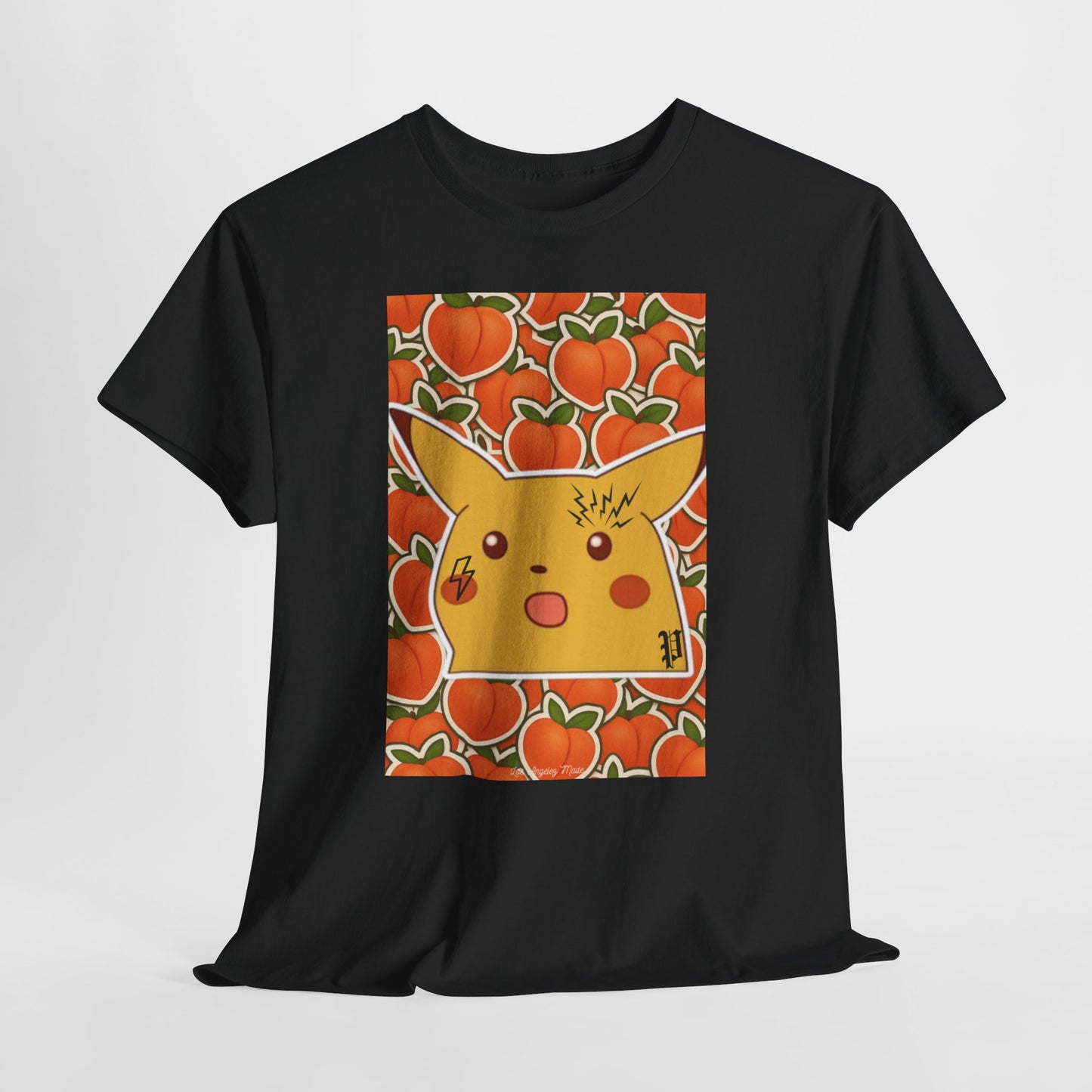 Los Angelez Made x Shocked Pika Peach Unisex Heavy Cotton T-Shirt