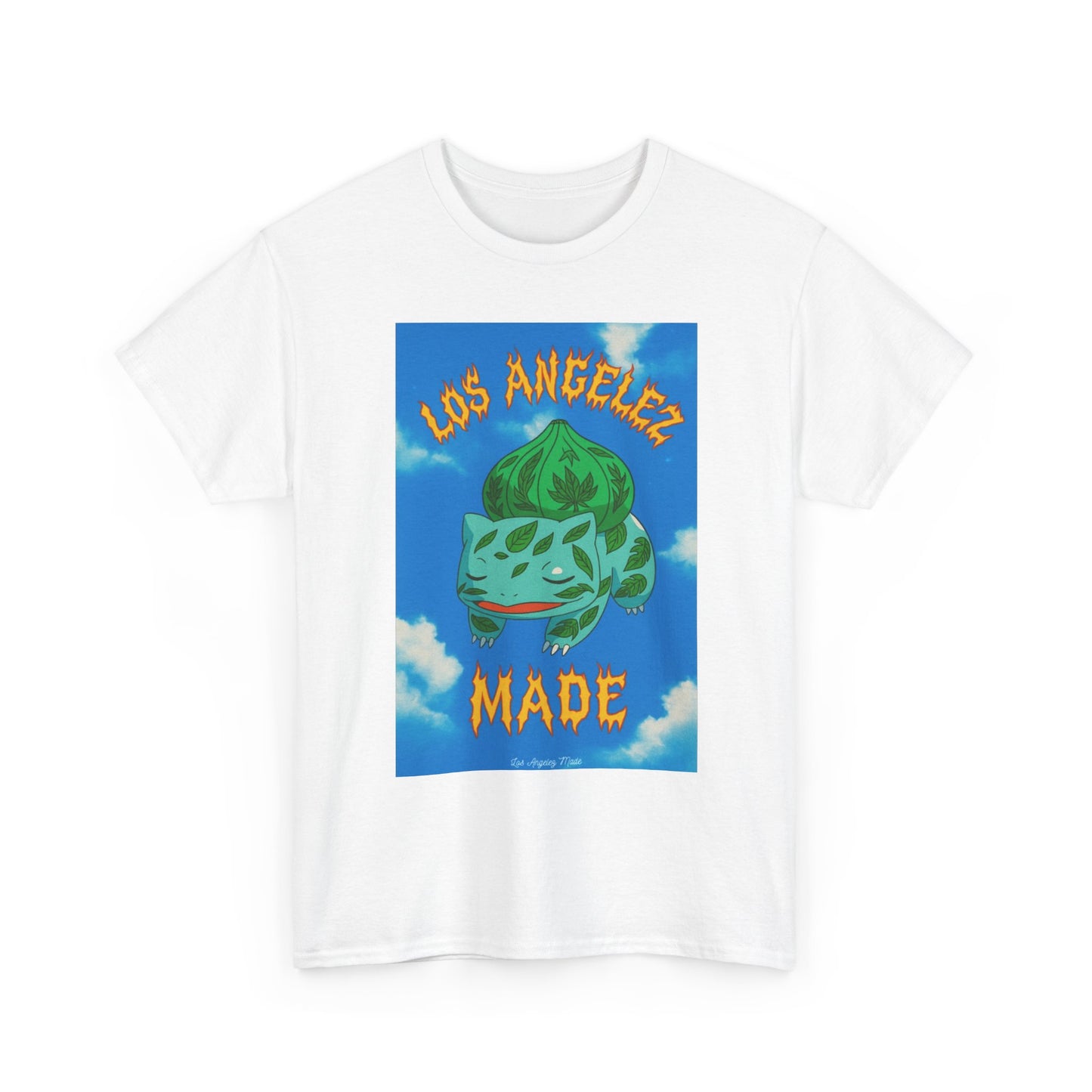 Los Angelez Made x Bulba Saur Unisex Heavy Cotton T-Shirt