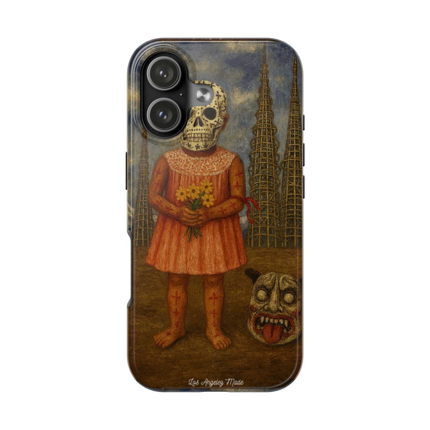 Los Angelez Made x Girl With Death Mask Tough Phone Case