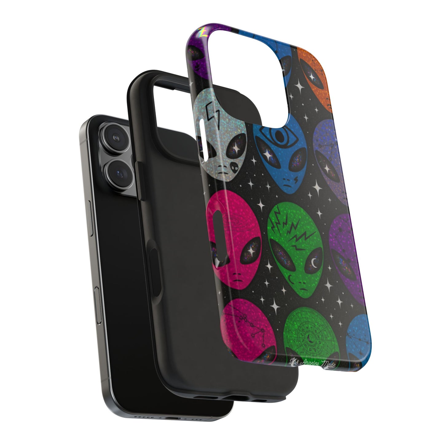 Los Angelez Made x Y2K Alien Sticker Sheet Tough Phone Case
