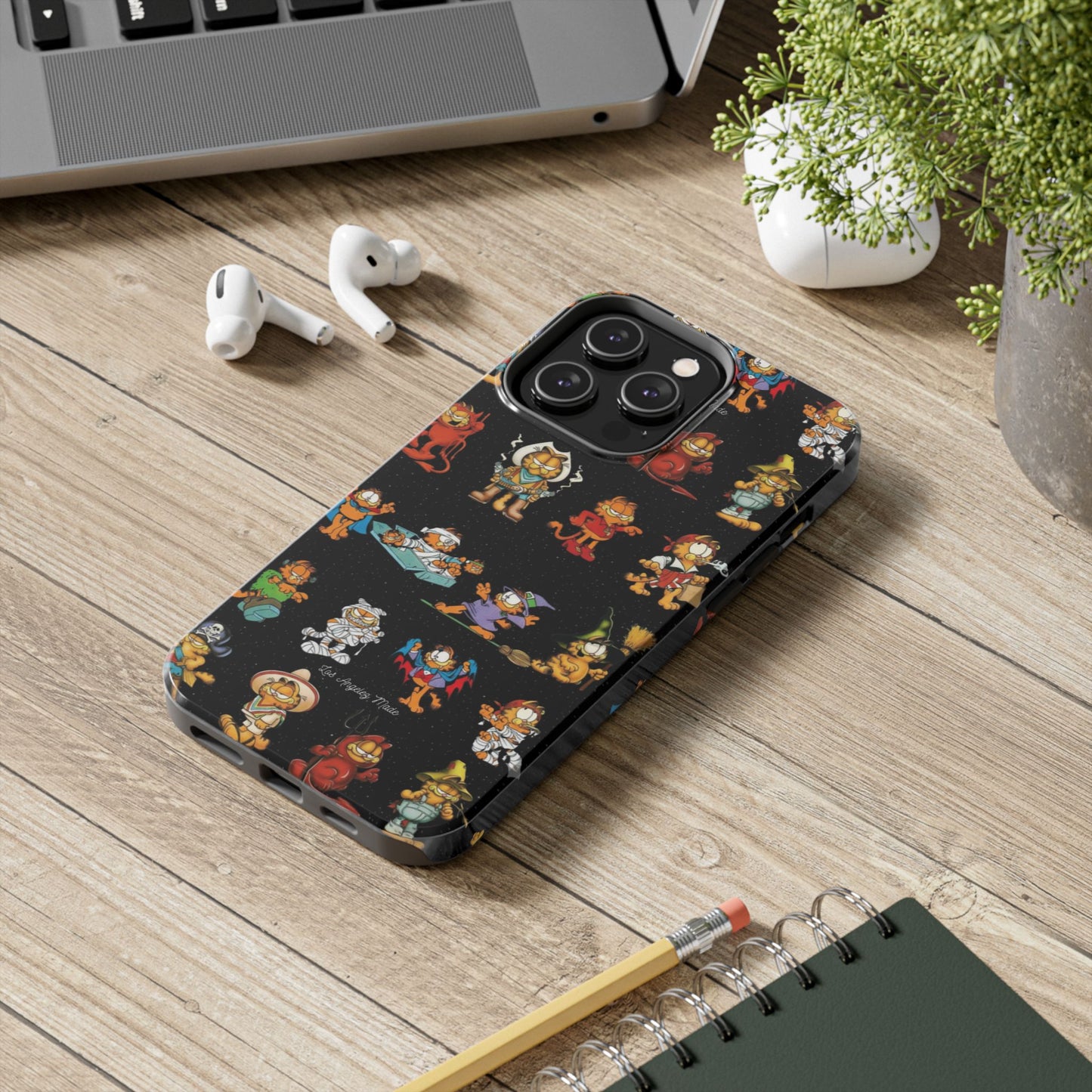 Los Angelez Made x Garfield Halloween Sticker Sheet Tough Phone Case