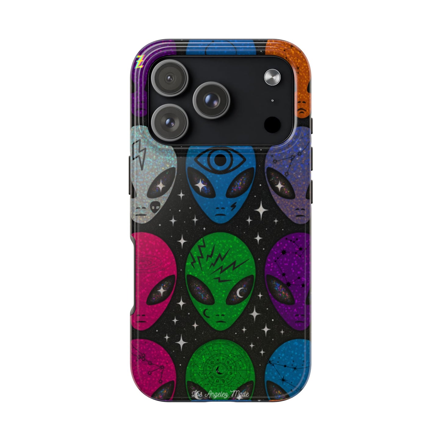 Los Angelez Made x Y2K Alien Sticker Sheet Tough Phone Case