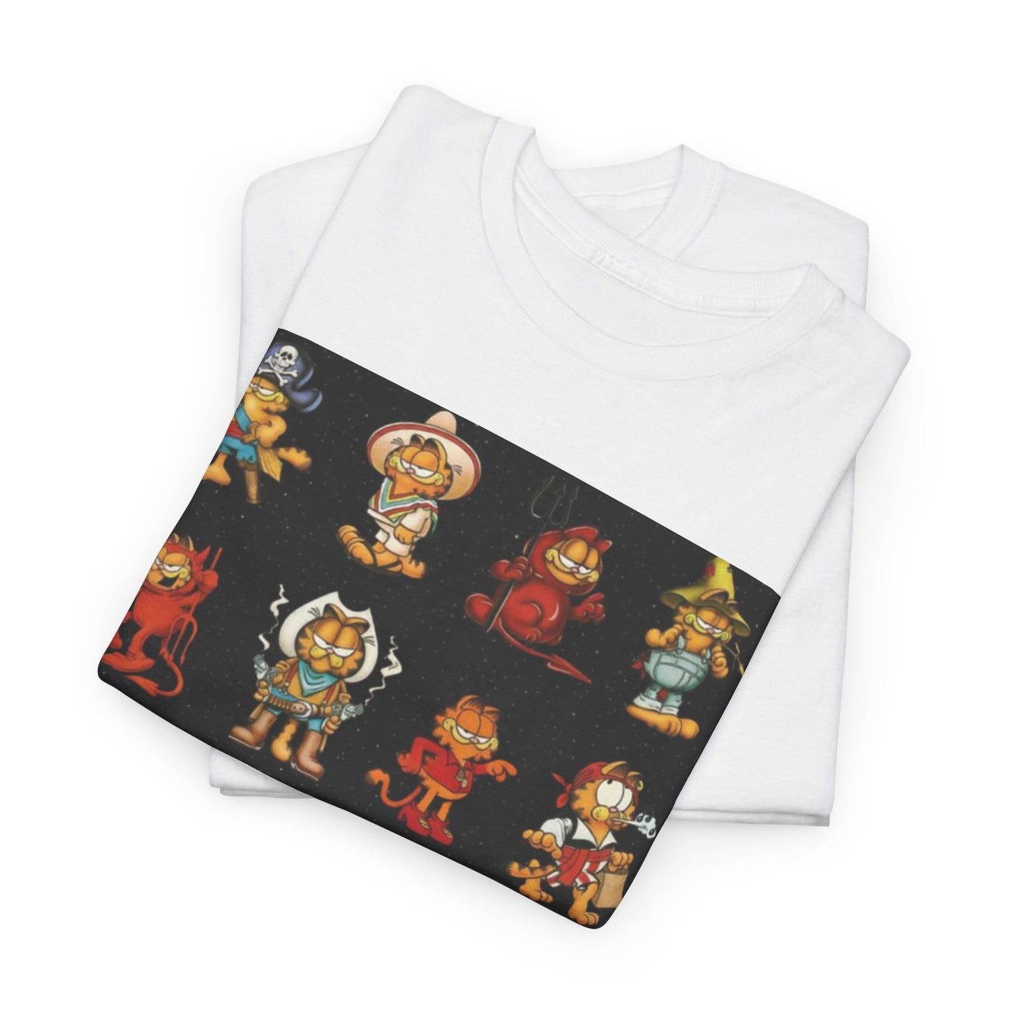 Los Angelez Made x Garfield Halloween Sticker Sheet Unisex Heavy Cotton T-Shirt