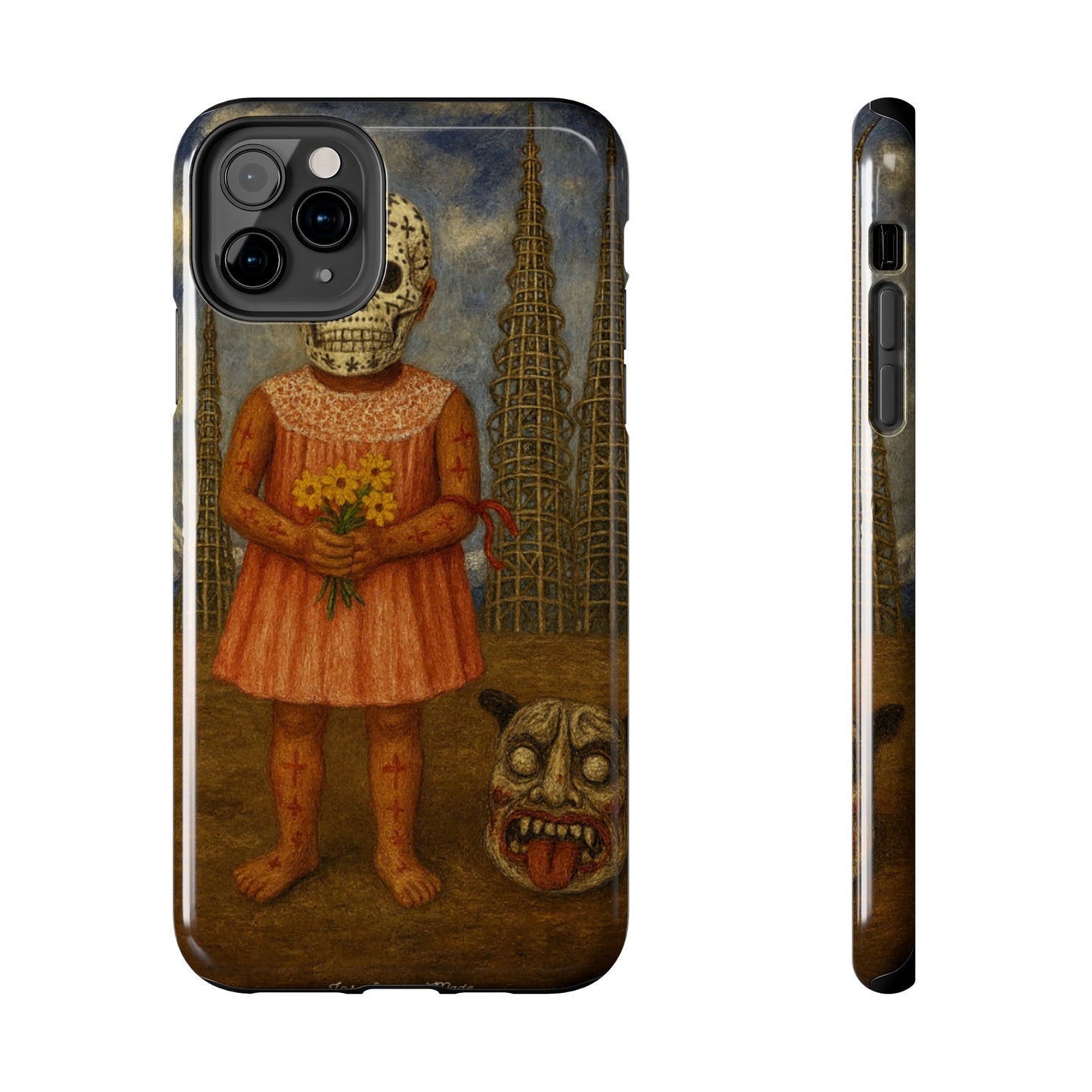 Los Angelez Made x Girl With Death Mask Tough Phone Case