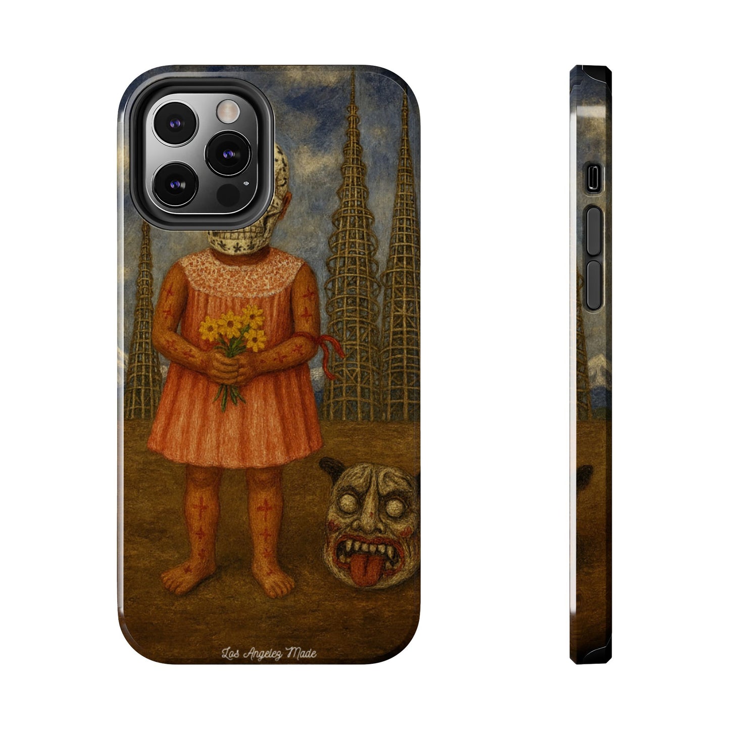 Los Angelez Made x Girl With Death Mask Tough Phone Case