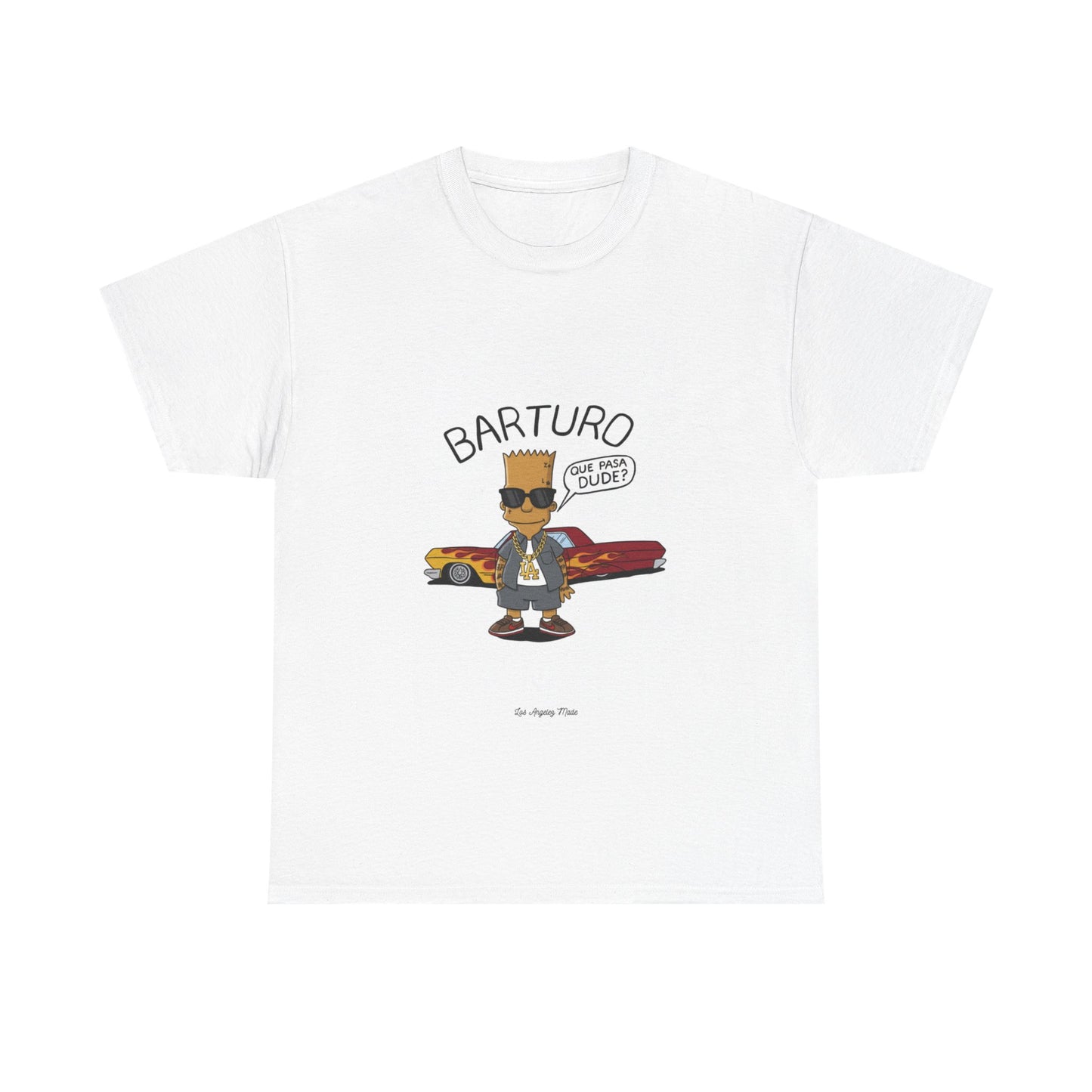 Los Angelez Made x Barturo "Que Pasa Dude?" Unisex Heavy Cotton T-Shirt
