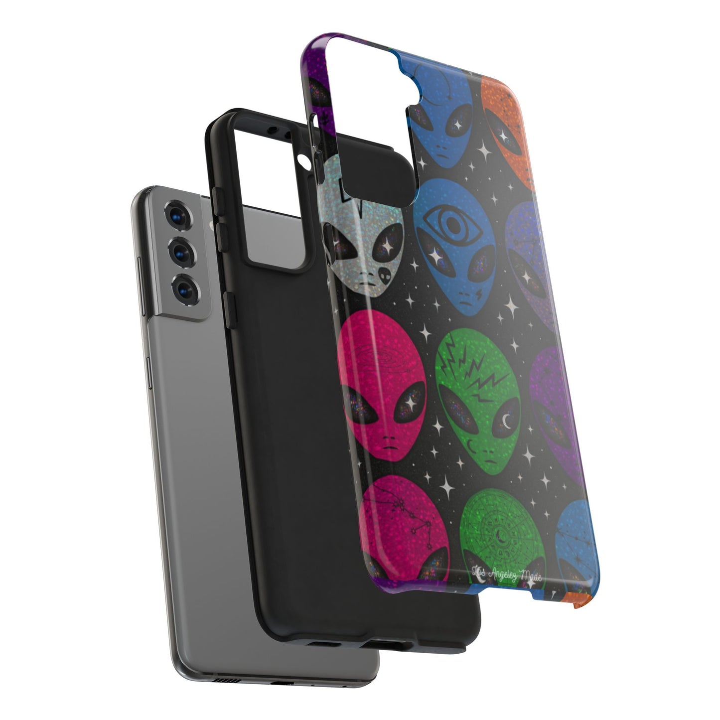 Los Angelez Made x Y2K Alien Sticker Sheet Tough Phone Case
