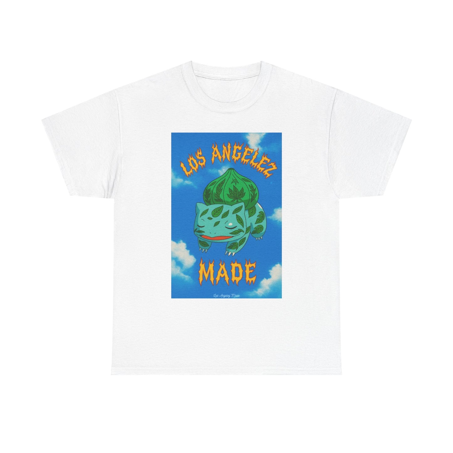 Los Angelez Made x Bulba Saur Unisex Heavy Cotton T-Shirt