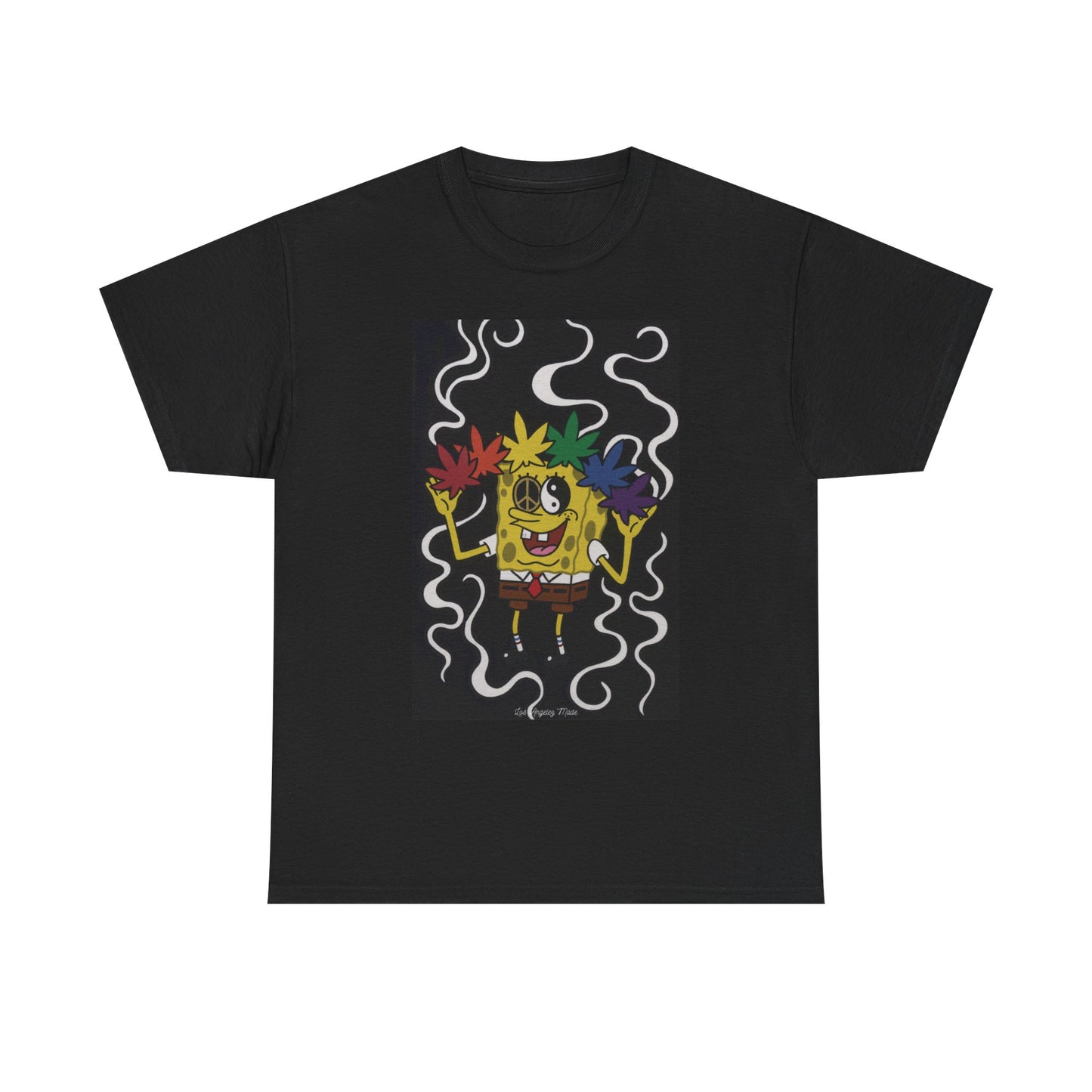 Los Angelez Made x Psychedelic Spongebob Squarepants  Unisex Heavy Cotton T-Shirt