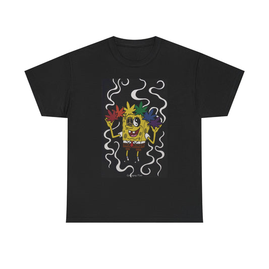 Los Angelez Made x Psychedelic Spongebob Squarepants  Unisex Heavy Cotton T-Shirt