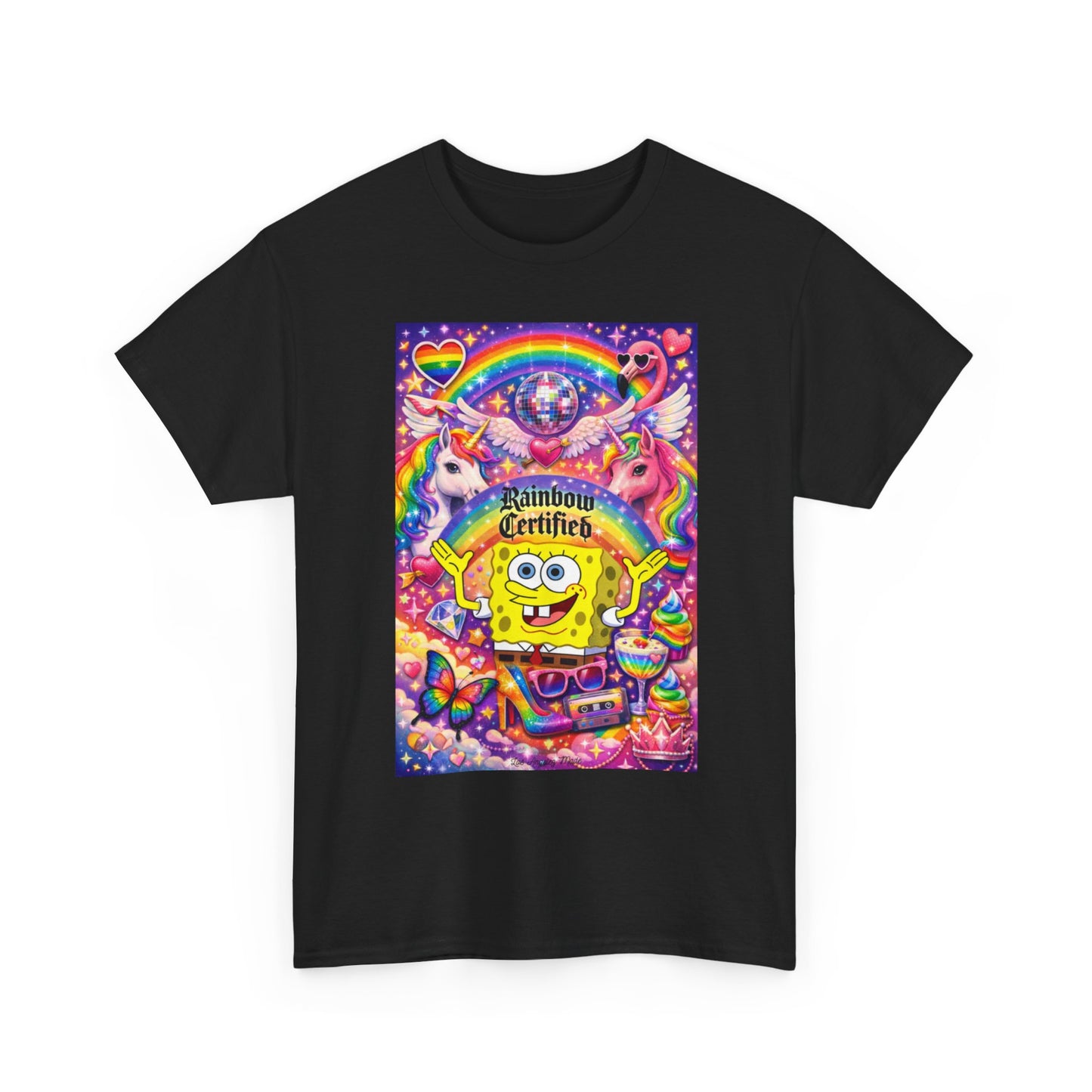 Los Angelez Made x Gay SpongeBob ''Rainbow Certified'' Unisex Heavy Cotton T-Shirt
