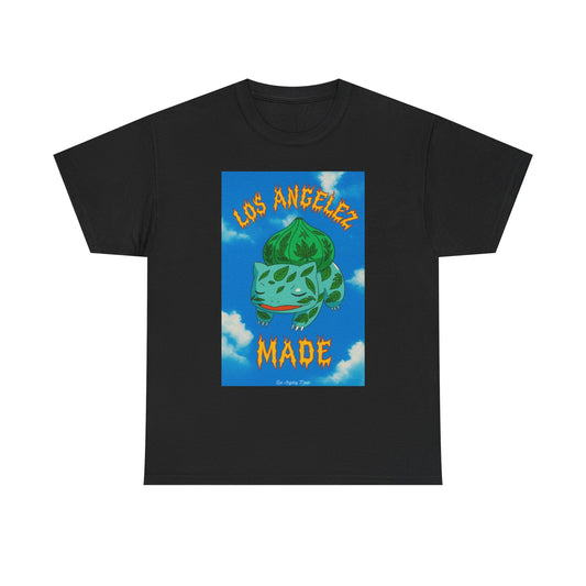 Los Angelez Made x Bulba Saur Unisex Heavy Cotton T-Shirt
