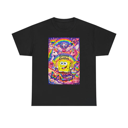 Los Angelez Made x Gay SpongeBob ''Rainbow Certified'' Unisex Heavy Cotton T-Shirt