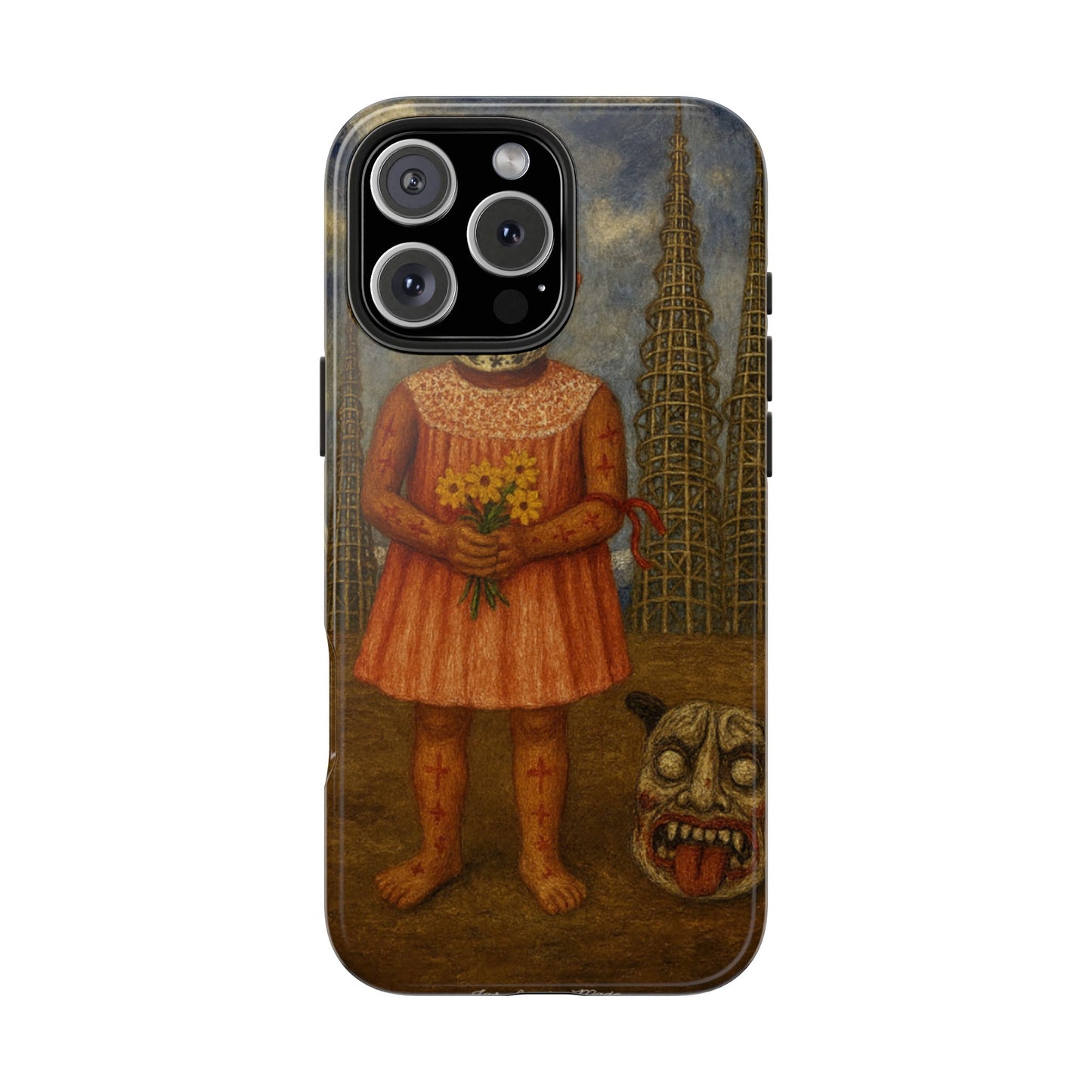 Los Angelez Made x Girl With Death Mask Tough Phone Case