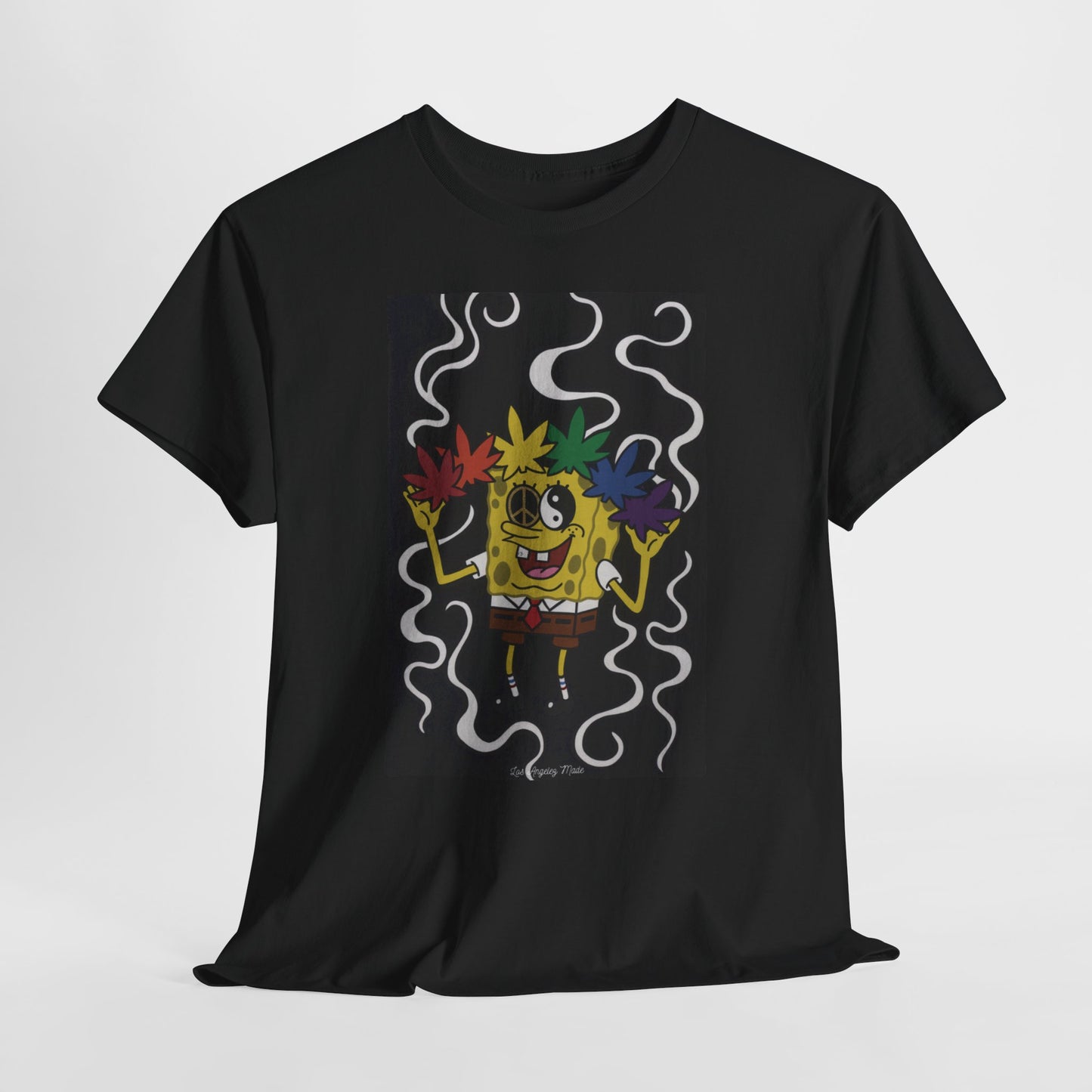 Los Angelez Made x Psychedelic Spongebob Squarepants  Unisex Heavy Cotton T-Shirt