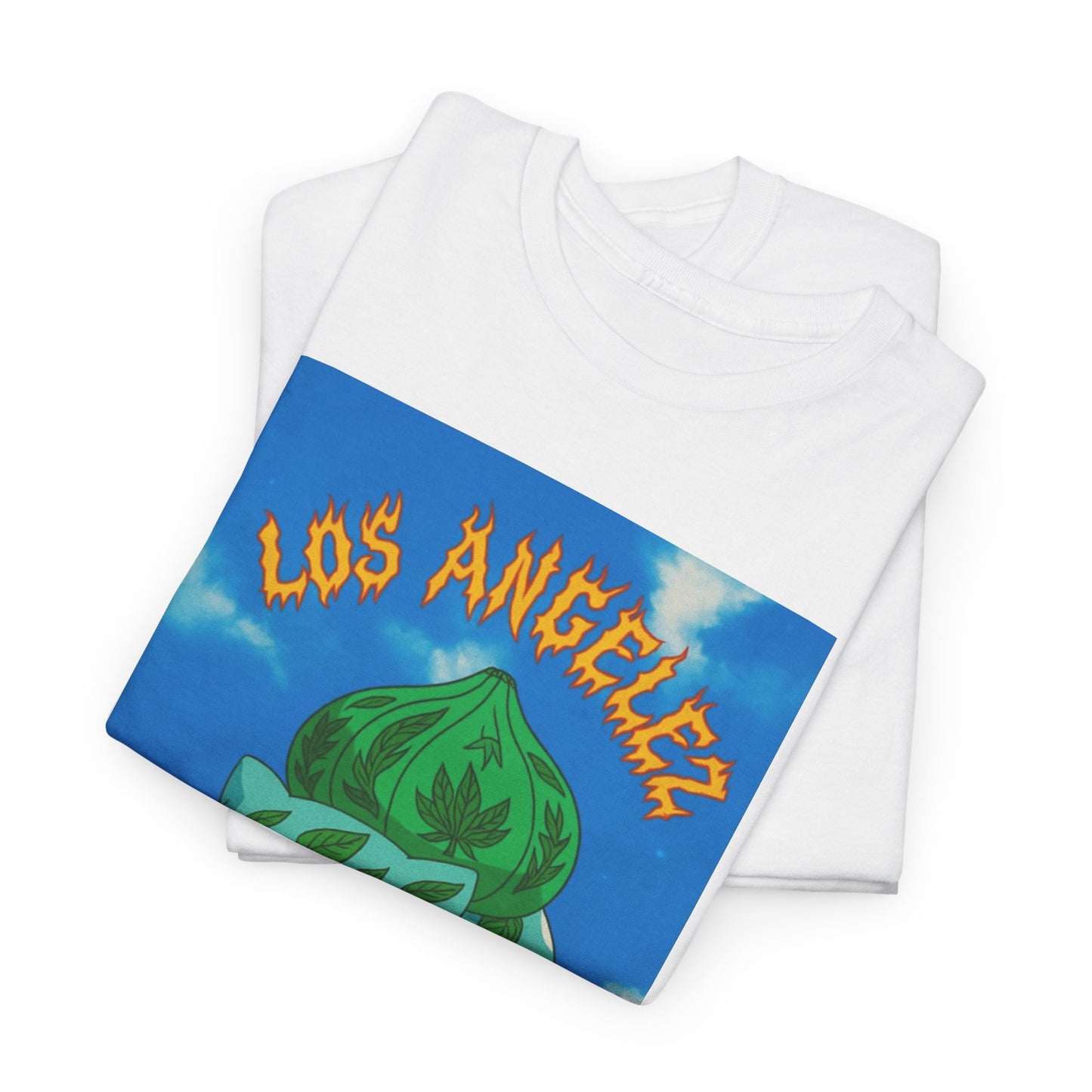 Los Angelez Made x Bulba Saur Unisex Heavy Cotton T-Shirt