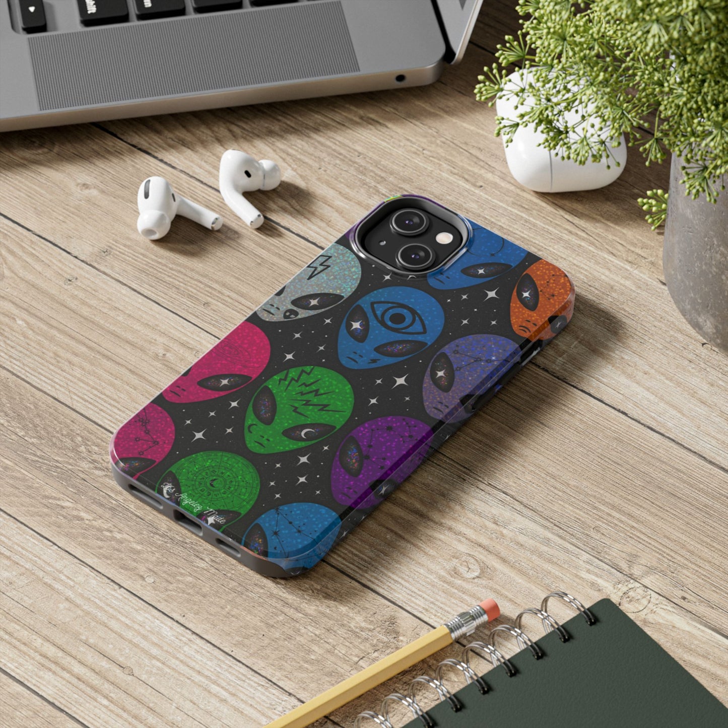 Los Angelez Made x Y2K Alien Sticker Sheet Tough Phone Case
